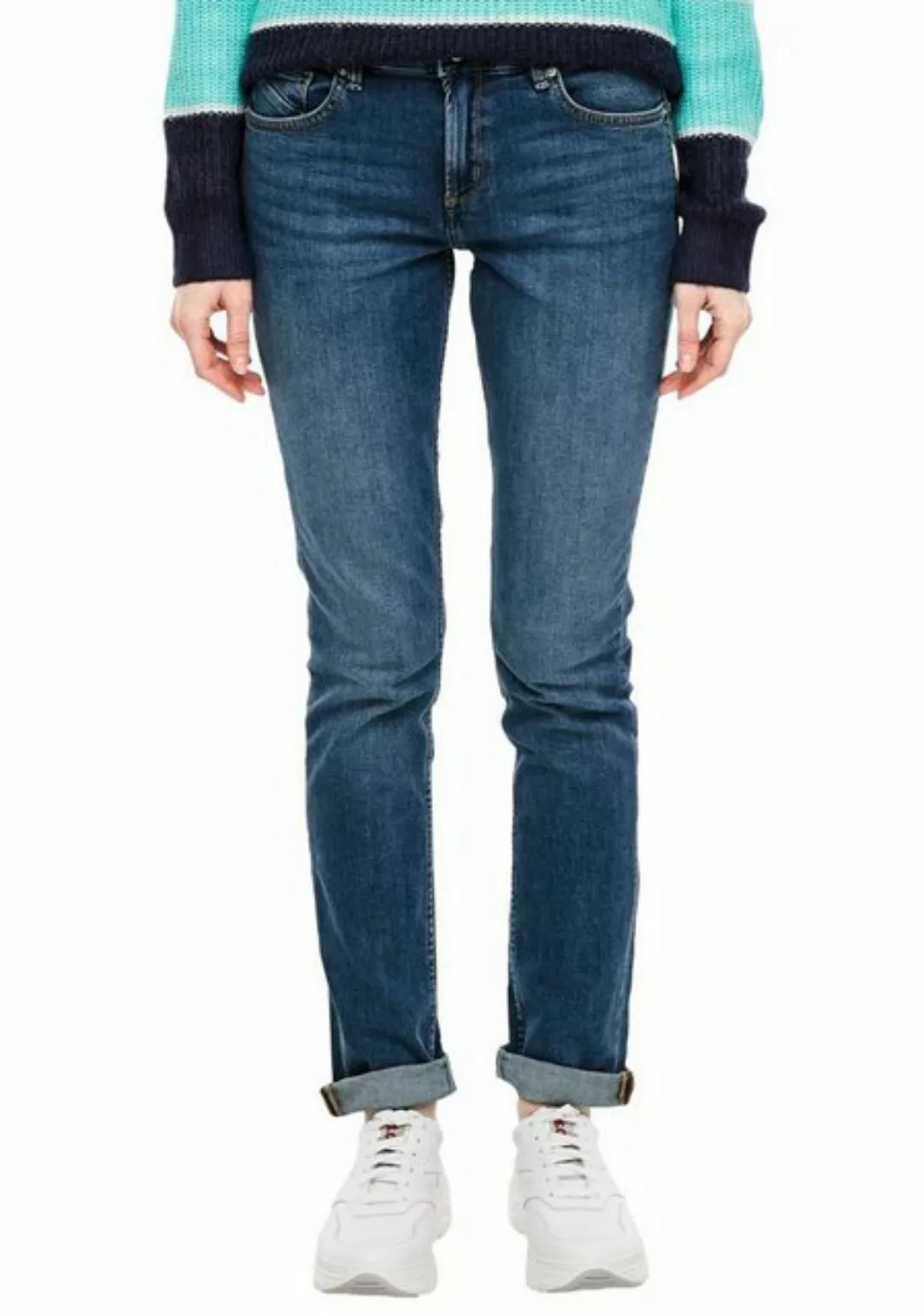 QS Slim-fit-Jeans Catie Slim in typischer 5-Pocket Form günstig online kaufen