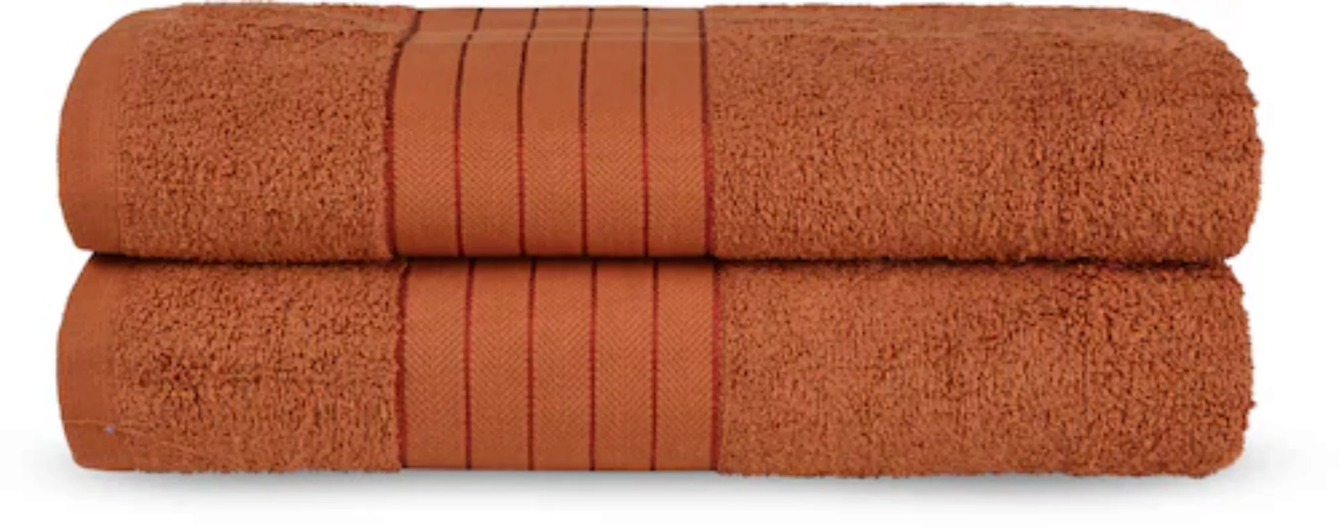 good morning Badetuch »Uni Towels«, (2 St.), mit gewebtem Rand günstig online kaufen