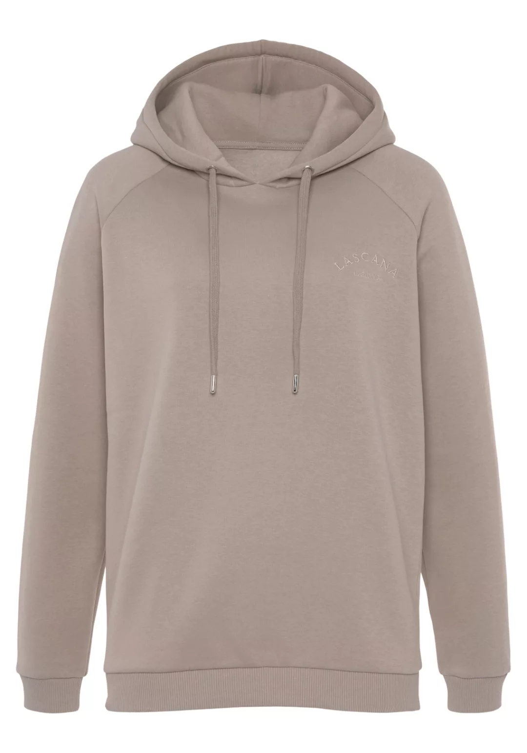 LASCANA Kapuzensweatshirt, mit Logostickerei, Loungewear günstig online kaufen