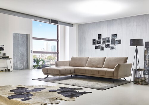 Die PlanBar Ecksofa "MP-IN20126 L-Form mit Kaltschaum-Polsterung", mit Kopf günstig online kaufen