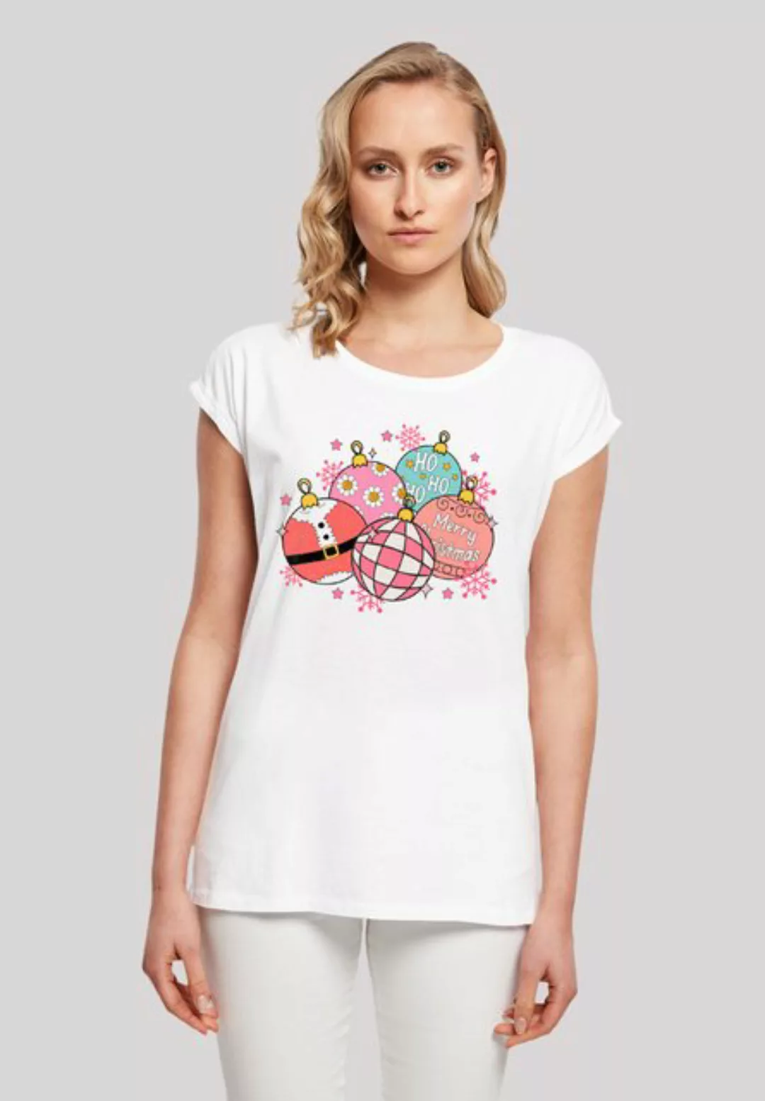 F4NT4STIC T-Shirt "Pink Cute Weihnachten Tree Balls", Premium Qualität, Wei günstig online kaufen