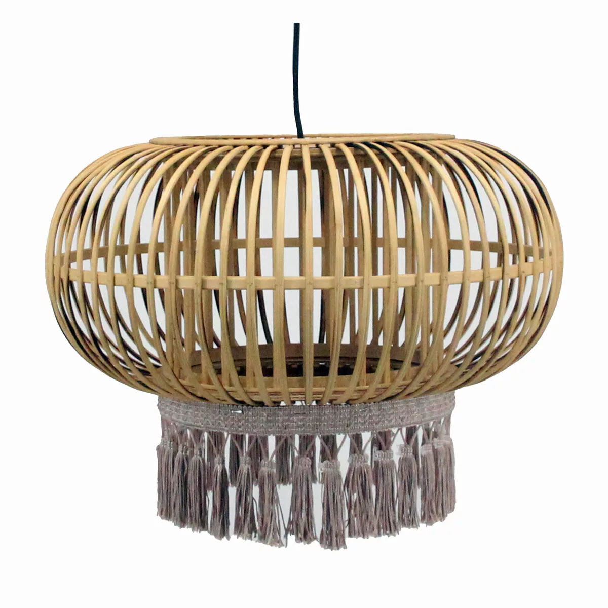 Deckenlampe Dkd Home Decor Braun Polyester Rattan 220 V 50 W Randbereich Ur günstig online kaufen