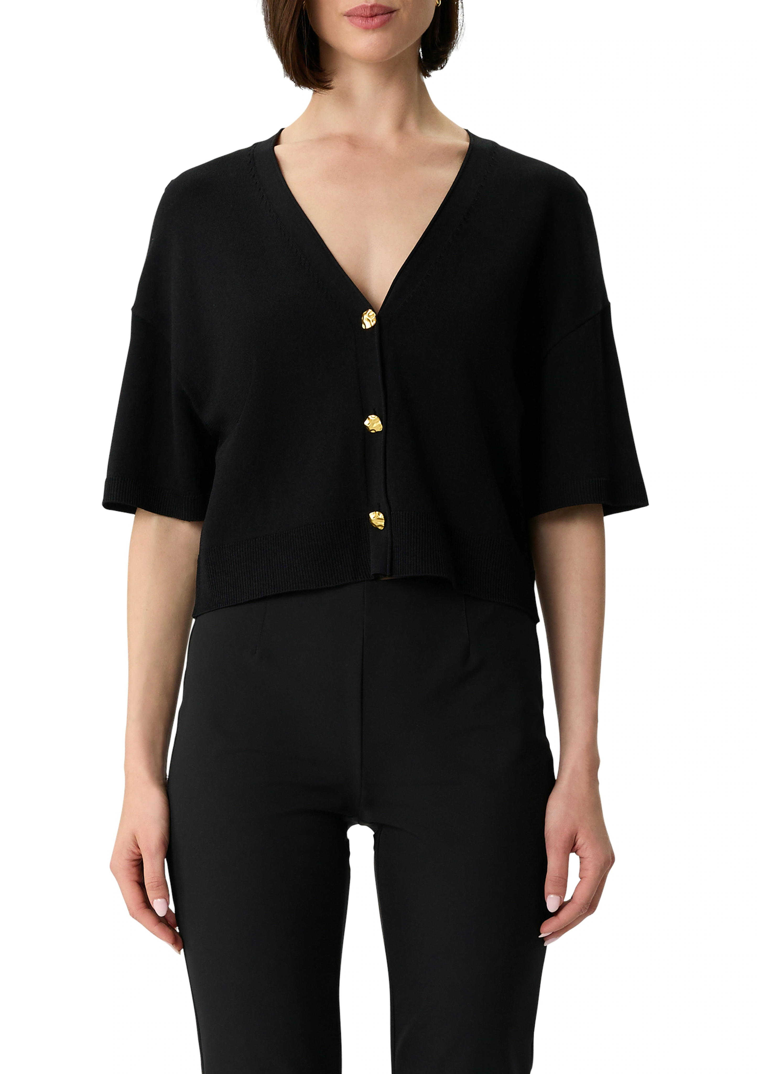 Comma Cardigan, mit V-Ausschnitt und goldenen Knöpfen günstig online kaufen