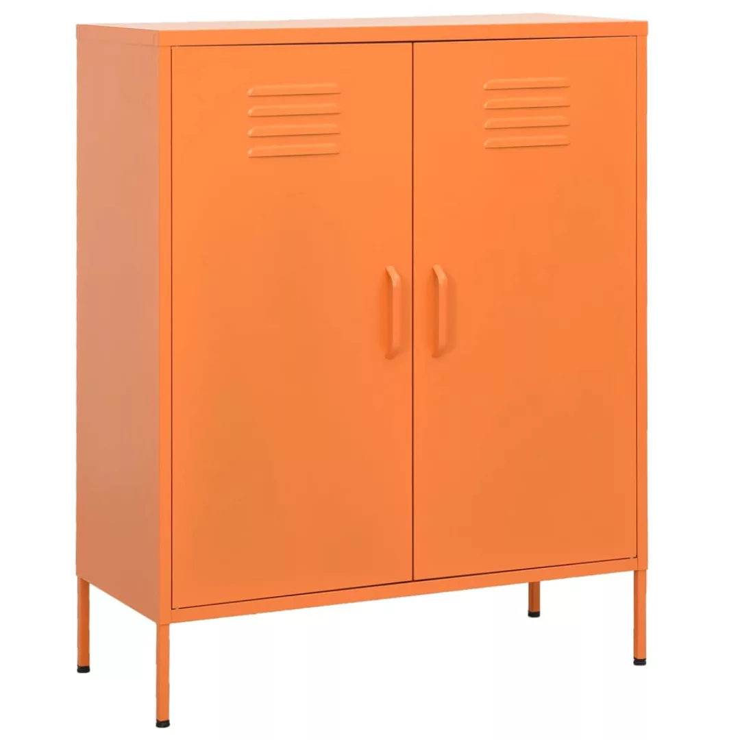 Lagerschrank Orange 80x35x101,5 Cm Stahl günstig online kaufen