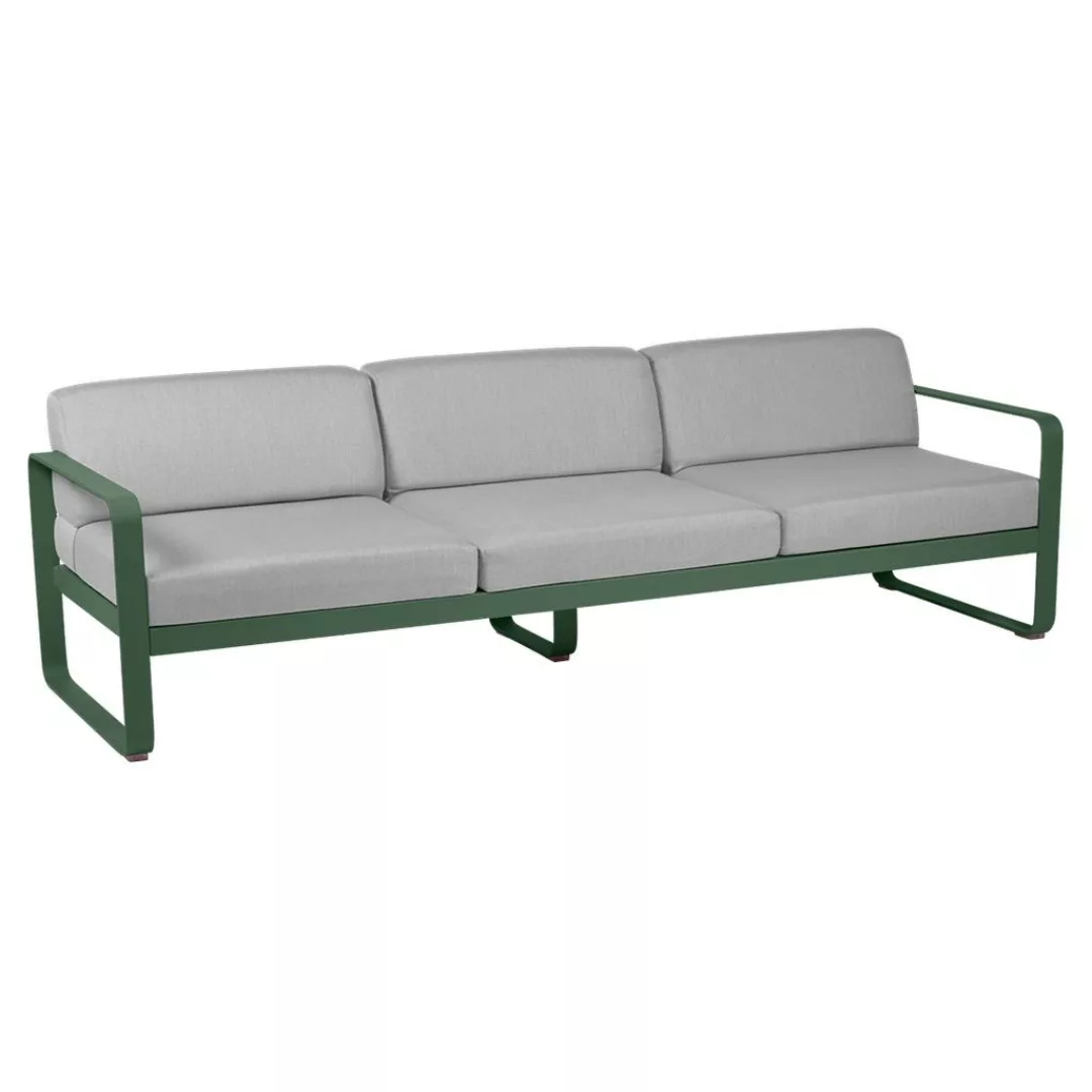 Bellevie 3-Sitzer Lounge-Sofa 02 Zederngrün 79 Flanellgrau günstig online kaufen