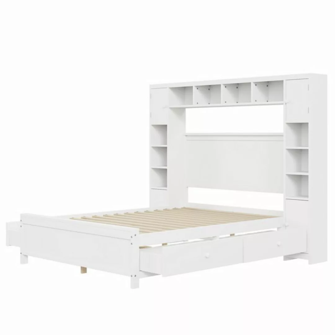 REDOM Kinderbett Doppelbett mit Stauraum, mit 4 Schubladen und großem Staus günstig online kaufen