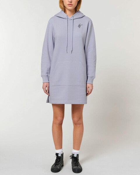 Langärmeliges Bio Damen Sweatshirt-kleid Mit Kapuze "Select - Hf" günstig online kaufen