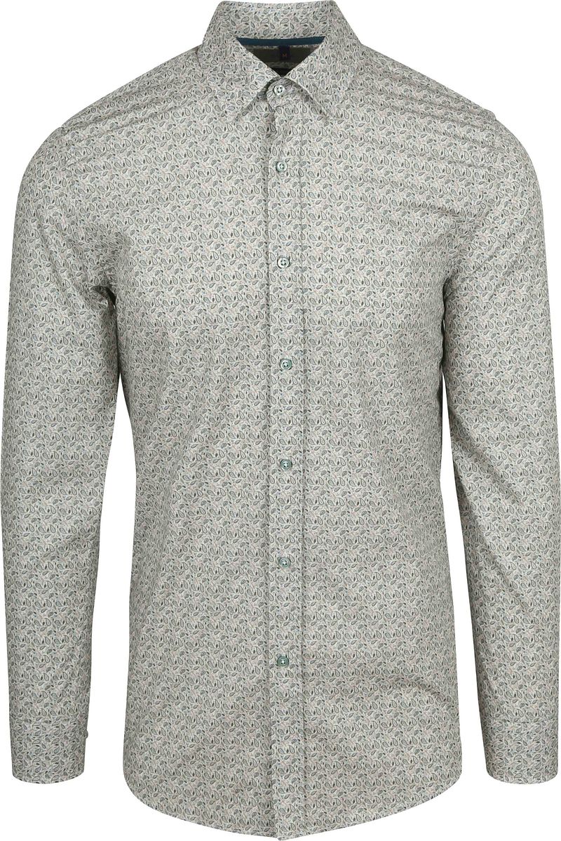 Suitable Hemd Paisley Grün  - Größe L günstig online kaufen