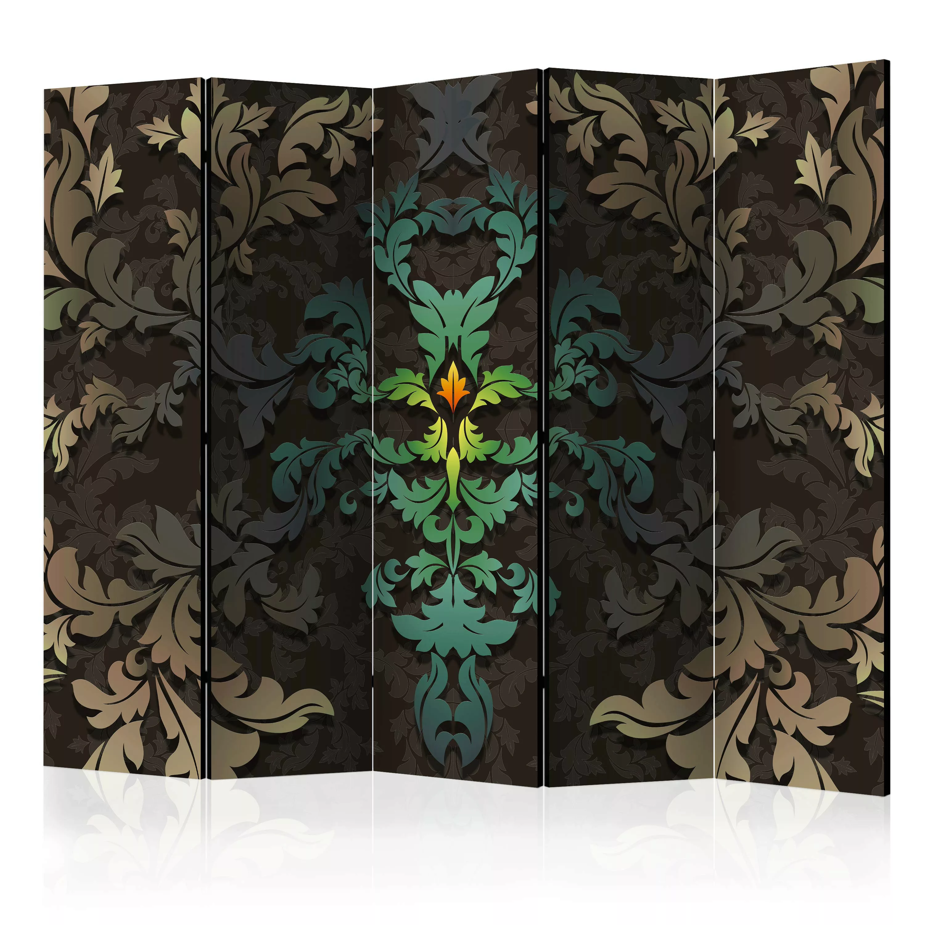 5-teiliges Paravent - Dancing Leaves Ii [room Dividers] günstig online kaufen