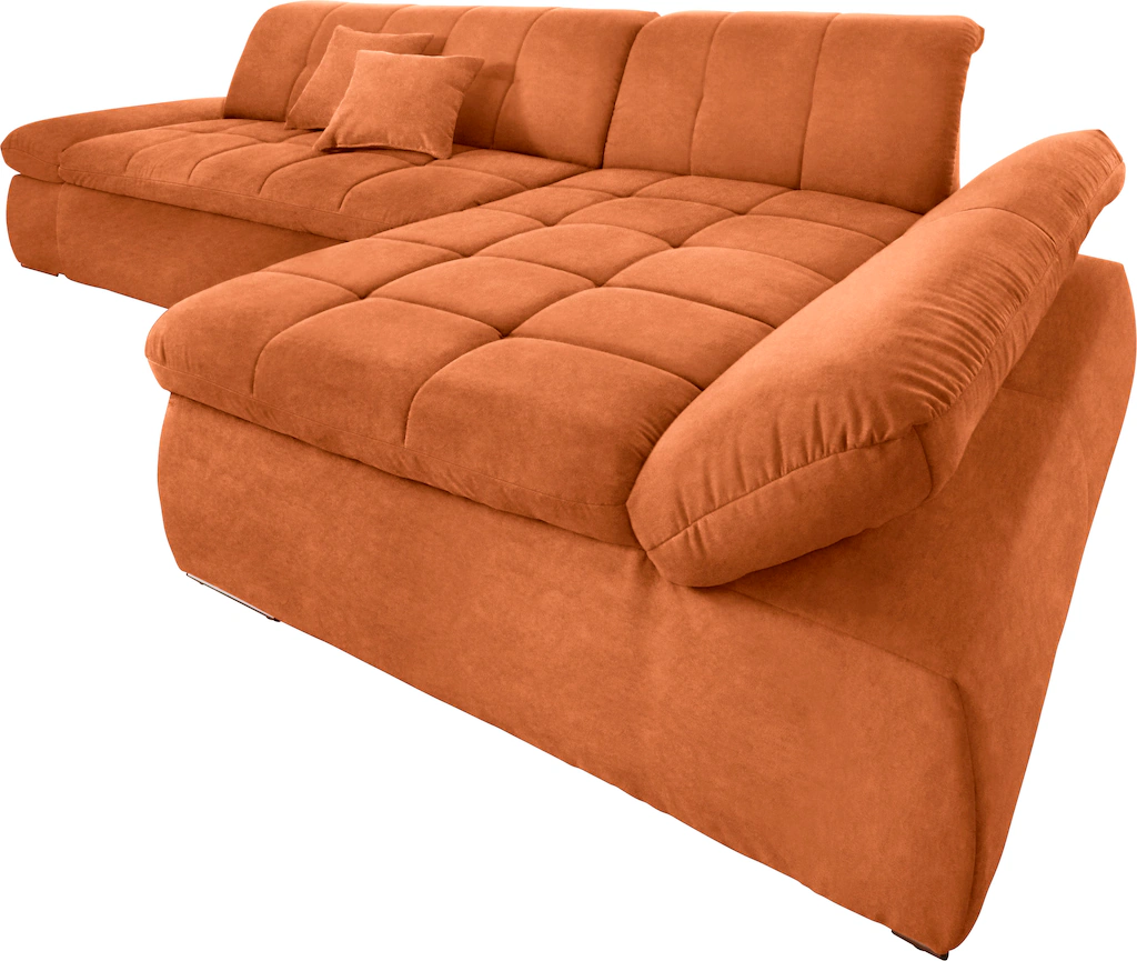 DOMO collection Ecksofa "NMoric XXL, B/T/H: 300/172/80cm, L-Form", wahlweis günstig online kaufen