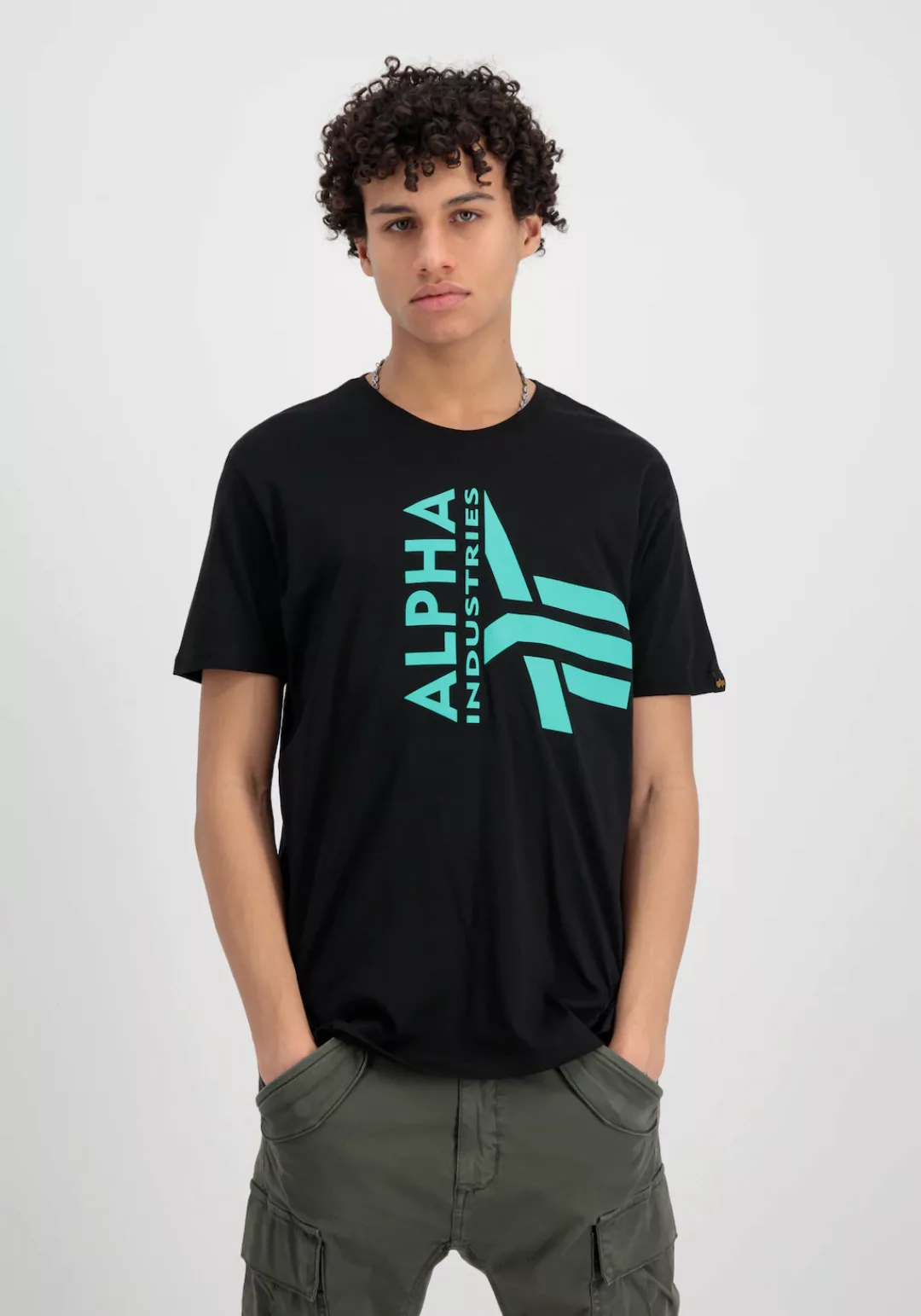 Alpha Industries T-Shirt "Alpha Industries Men - T-Shirts Half Logo Foam T" günstig online kaufen