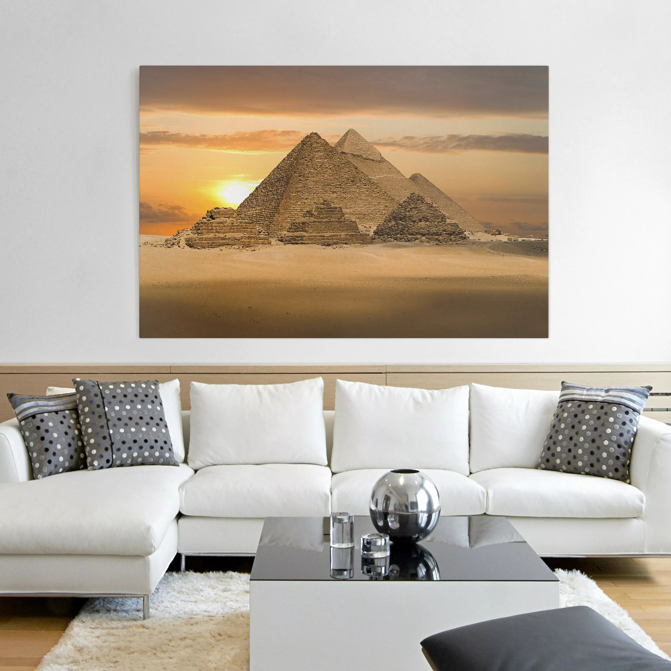 Leinwandbild Sonnenuntergang - Querformat Dream of Egypt günstig online kaufen
