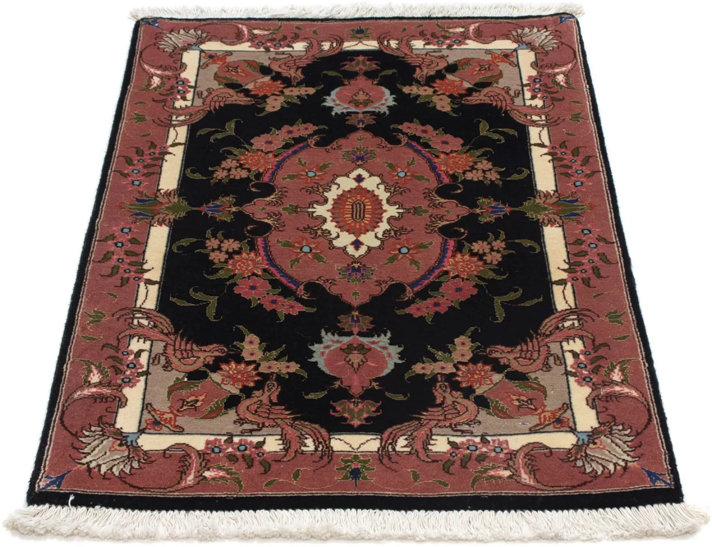 morgenland Wollteppich »Täbriz - 50 Raj Blumenmuster Rosso scuro 90 x 60 cm günstig online kaufen