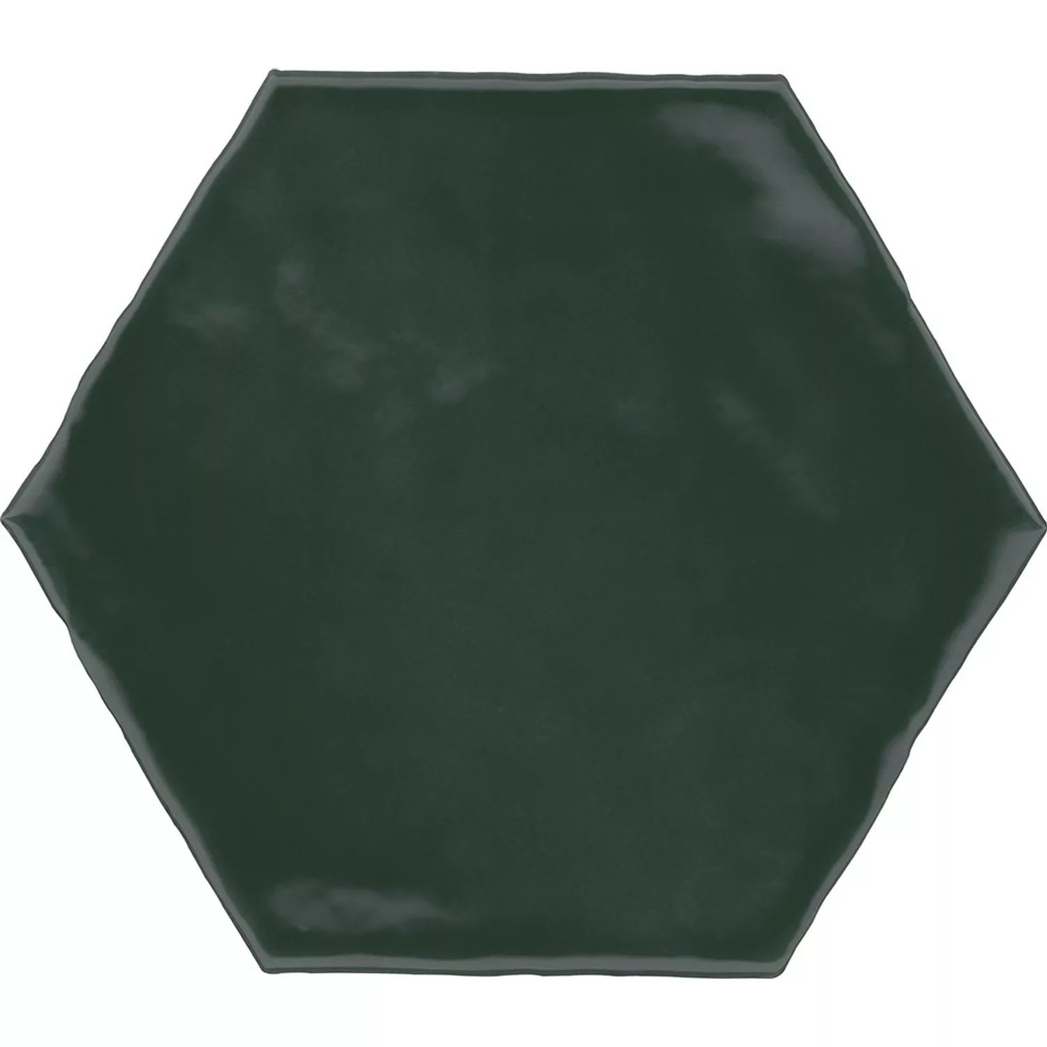 Wandfliese Artisa Hexagon Steingut Grün Glasiert Glänzend 15 cm x 17,5 cm günstig online kaufen