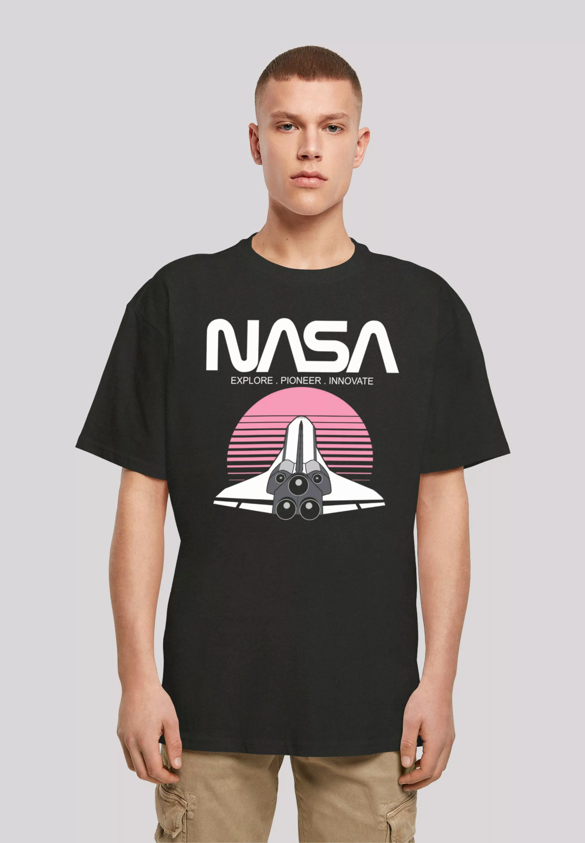 F4NT4STIC T-Shirt NASA Space Shuttle Sunset günstig online kaufen
