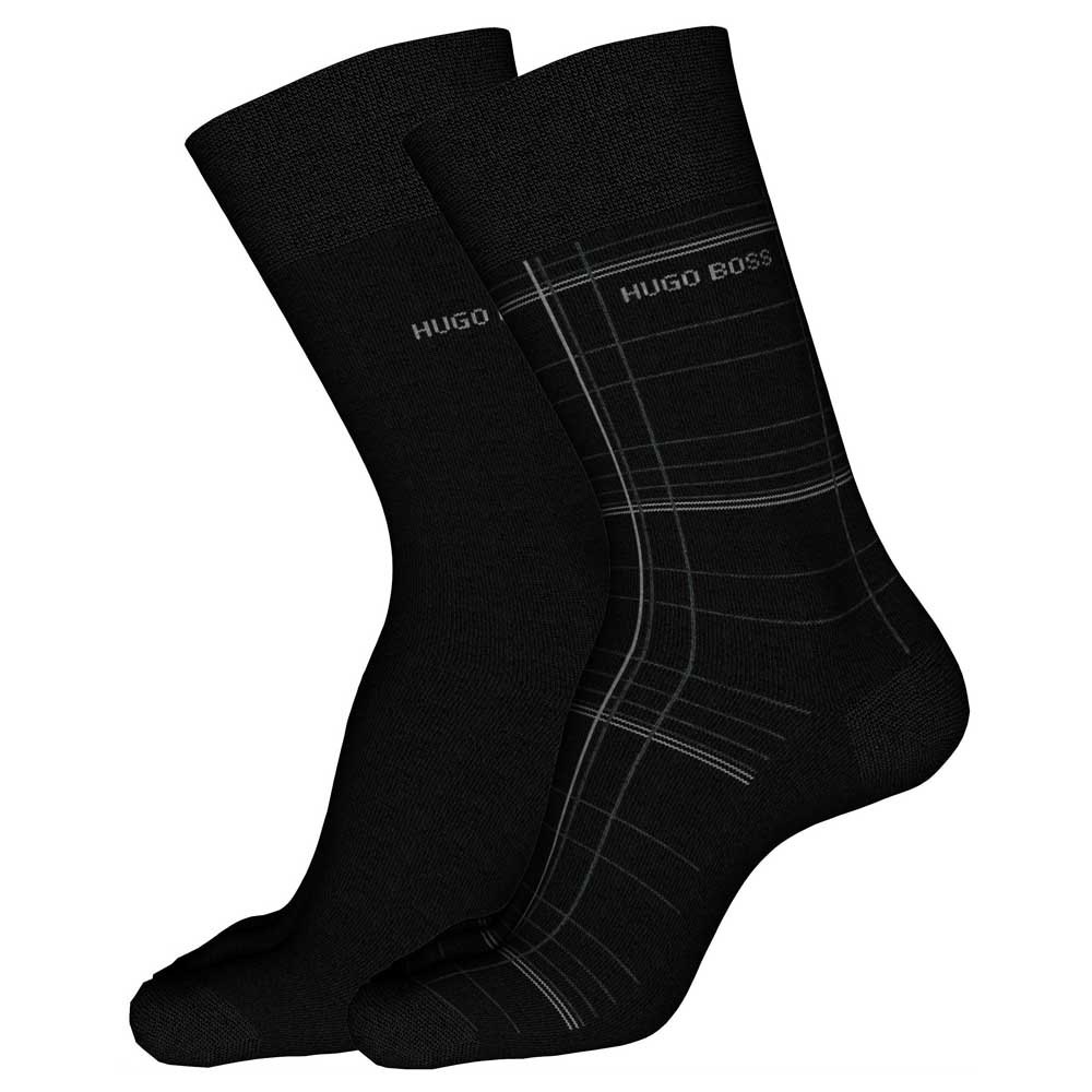 Boss Rs Check Socken 2 Pack EU 39-42 Black günstig online kaufen