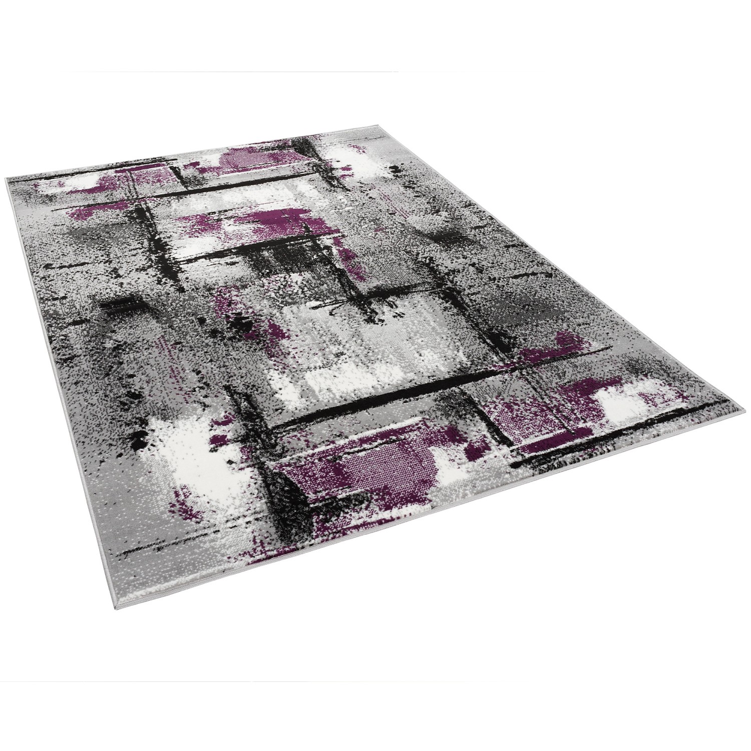 Pergamon Designer Teppich Samba Modern Urban Purple 80x150cm günstig online kaufen