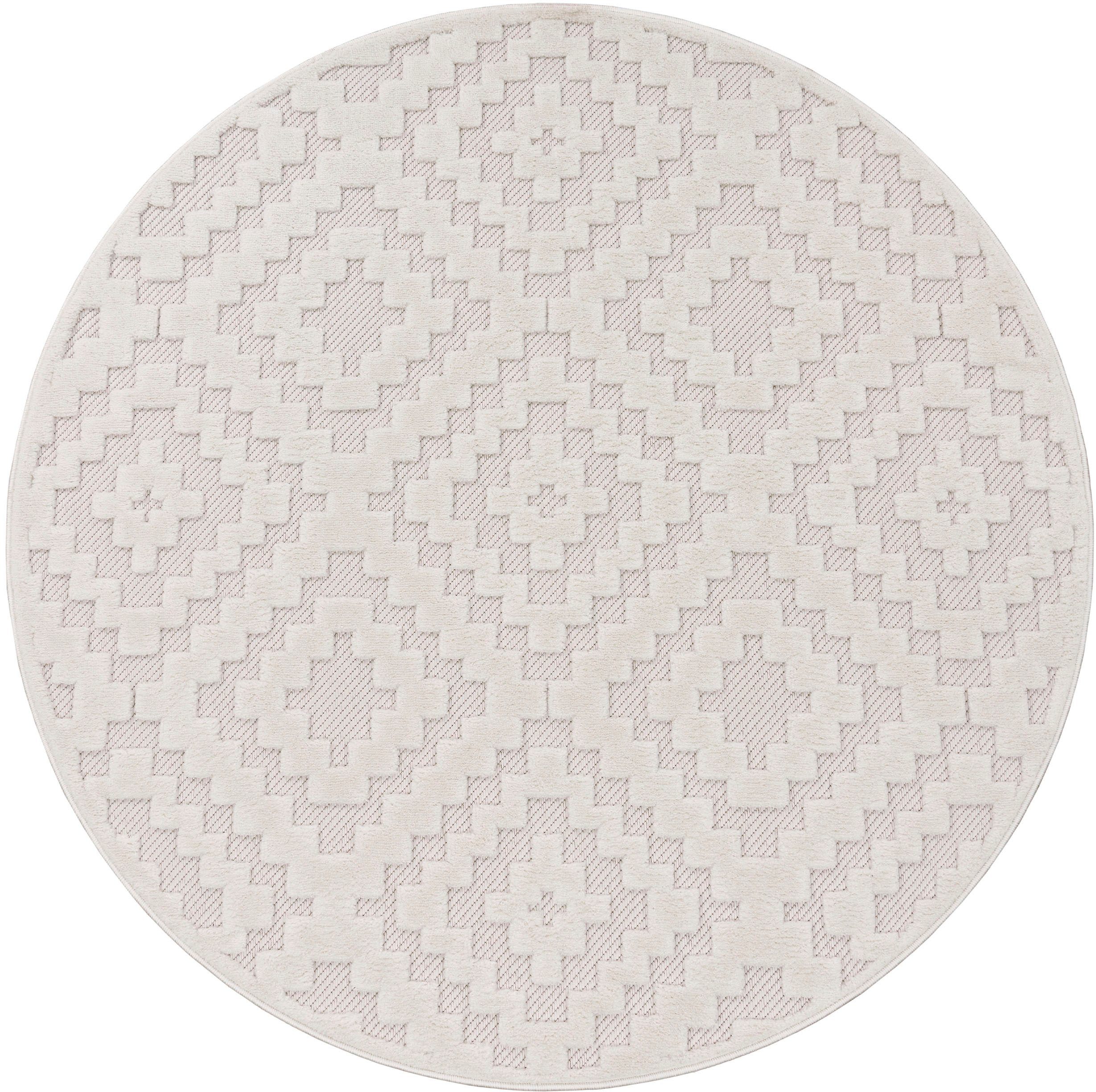 Paco Home Teppich Livorno 672, rund, günstig online kaufen