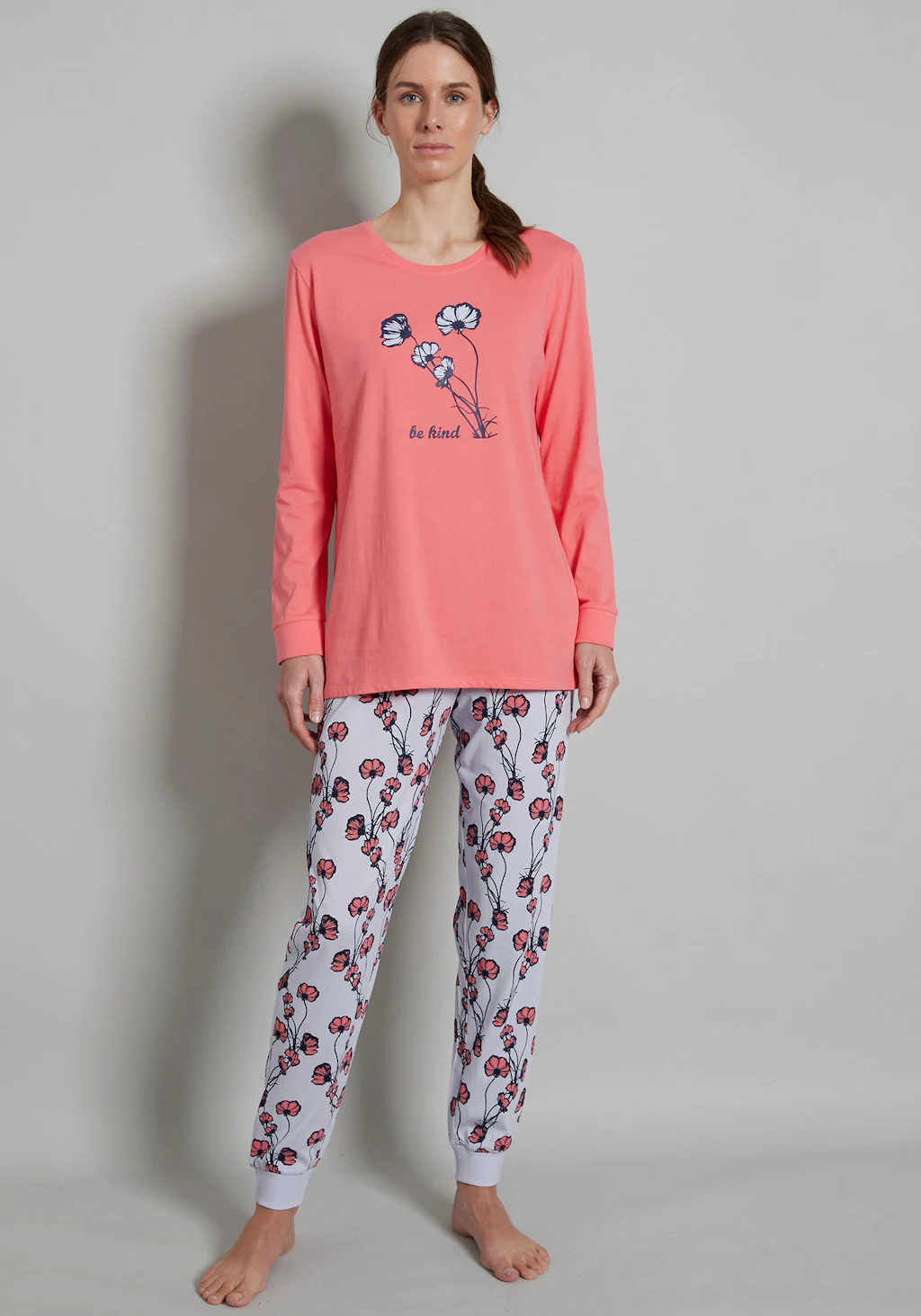 GÖTZBURG Pyjama, (2 tlg.), mit floralem Druck günstig online kaufen