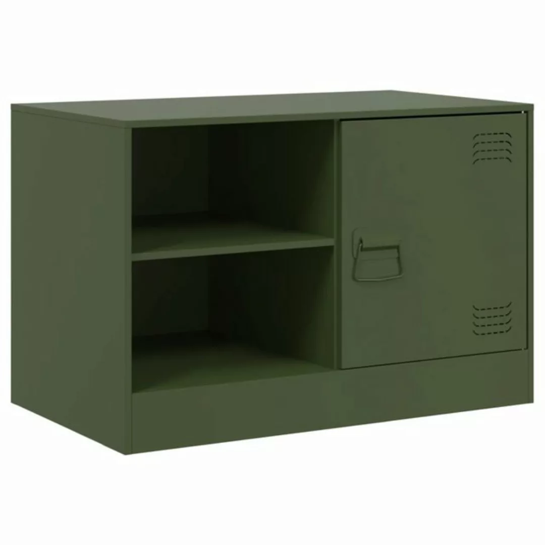 vidaXL TV-Schrank TV-Schrank Olivgrün 67x39x44 cm Stahl (1-St) günstig online kaufen