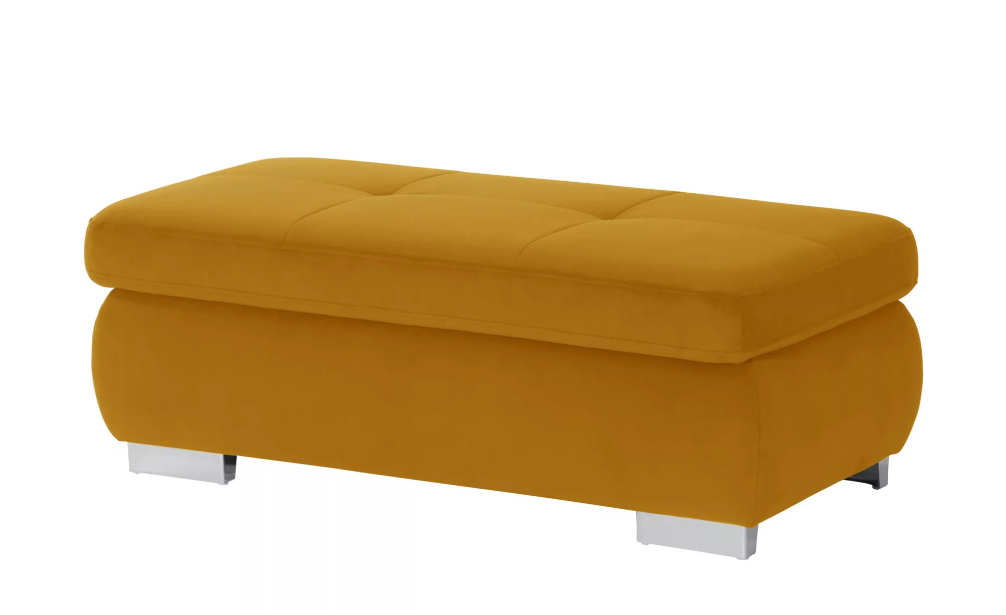 Polsterhocker - gelb - 129 cm - 47 cm - 64 cm - Polstermöbel > Hocker - Möb günstig online kaufen