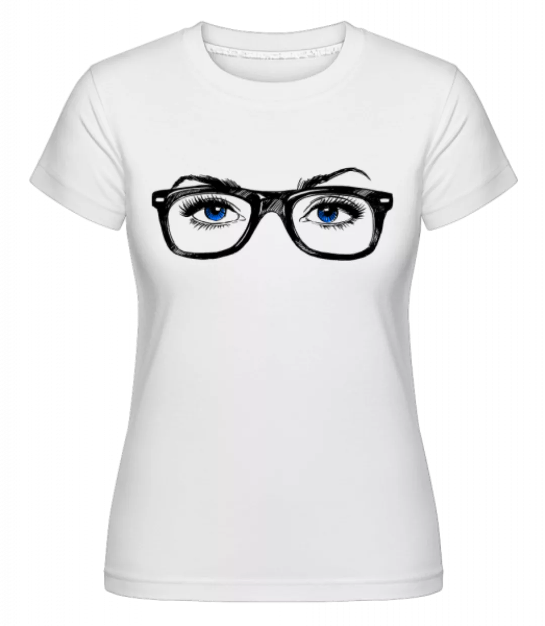 Hipster Augen Blau · Shirtinator Frauen T-Shirt günstig online kaufen