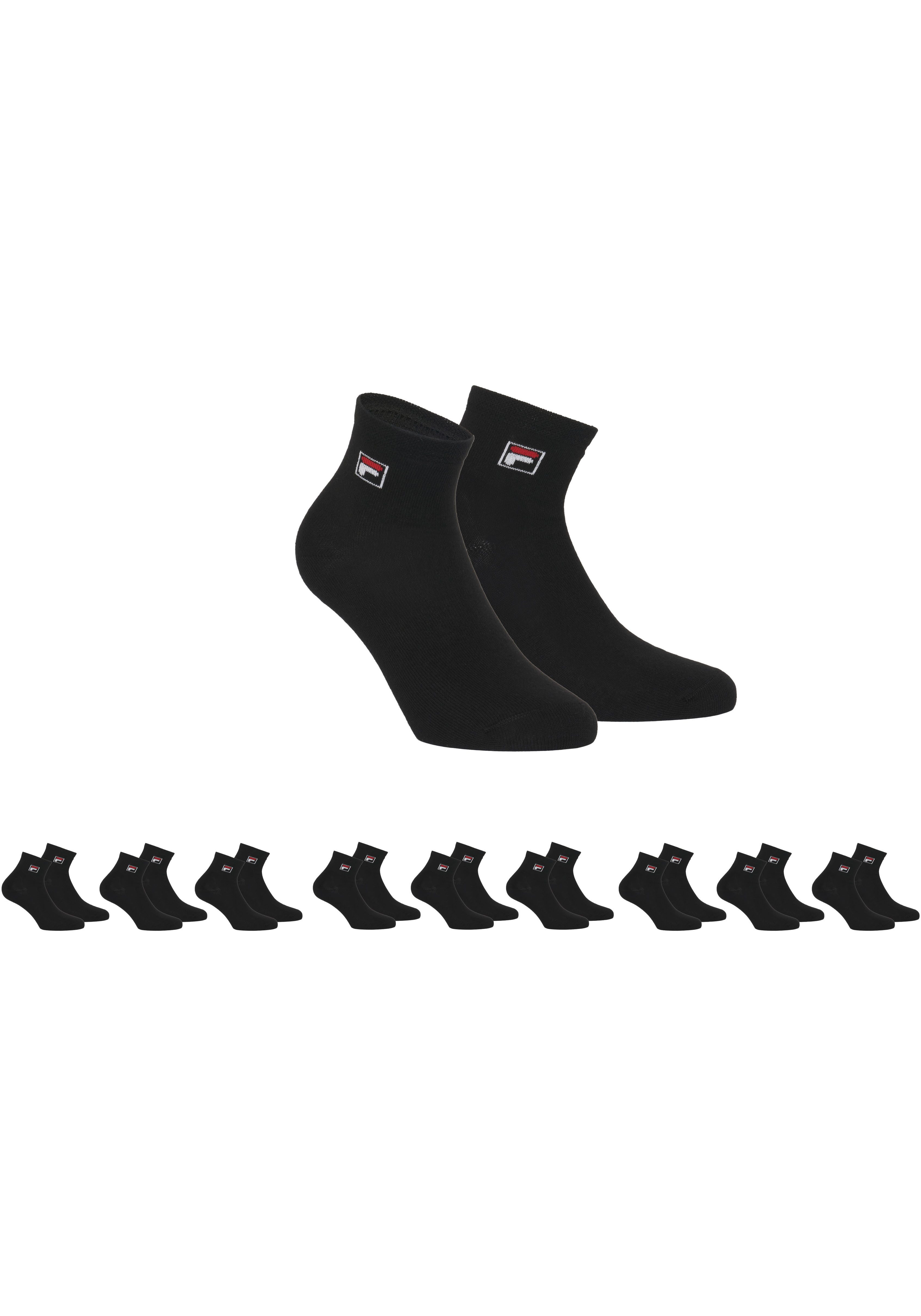 Fila Kurzsocken "UNISEX QUARTER PLAIN SOCKS", (9 Paar), mit klassischem Log günstig online kaufen