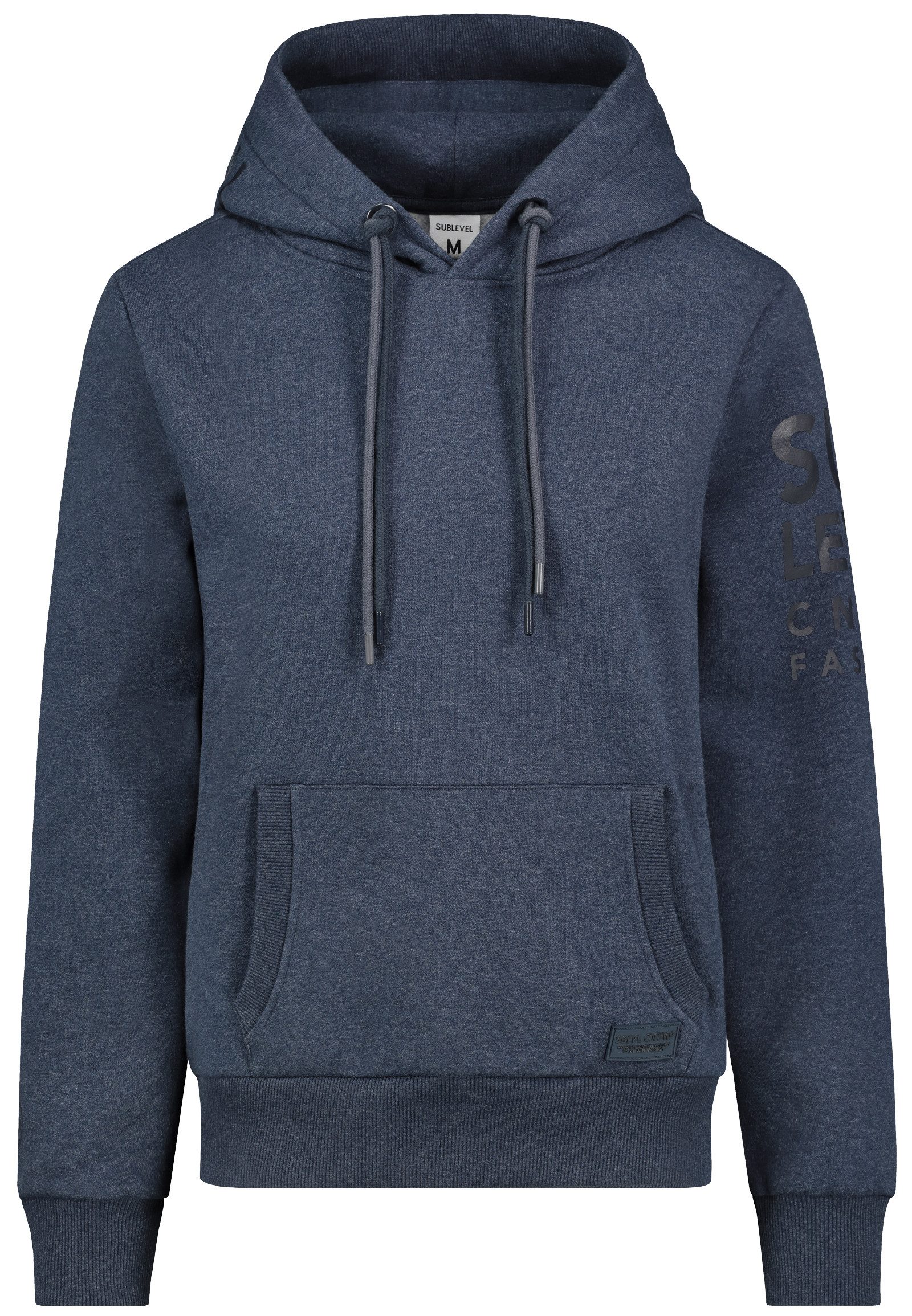 SUBLEVEL Hoodie mit Kängurutasche und Logo-Print günstig online kaufen