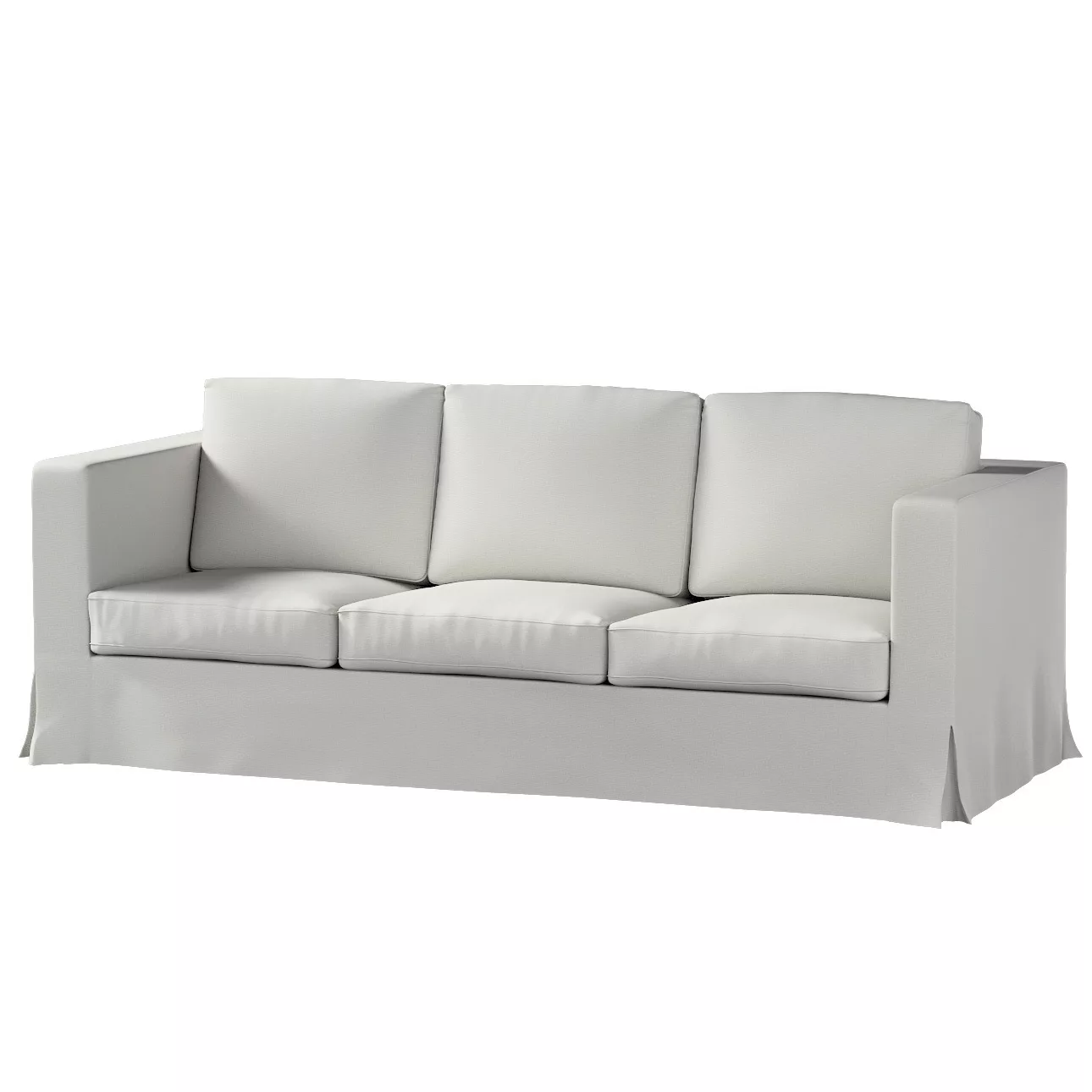 Bezug für Karlanda 3-Sitzer Sofa nicht ausklappbar, lang, hellgrau, Bezug f günstig online kaufen