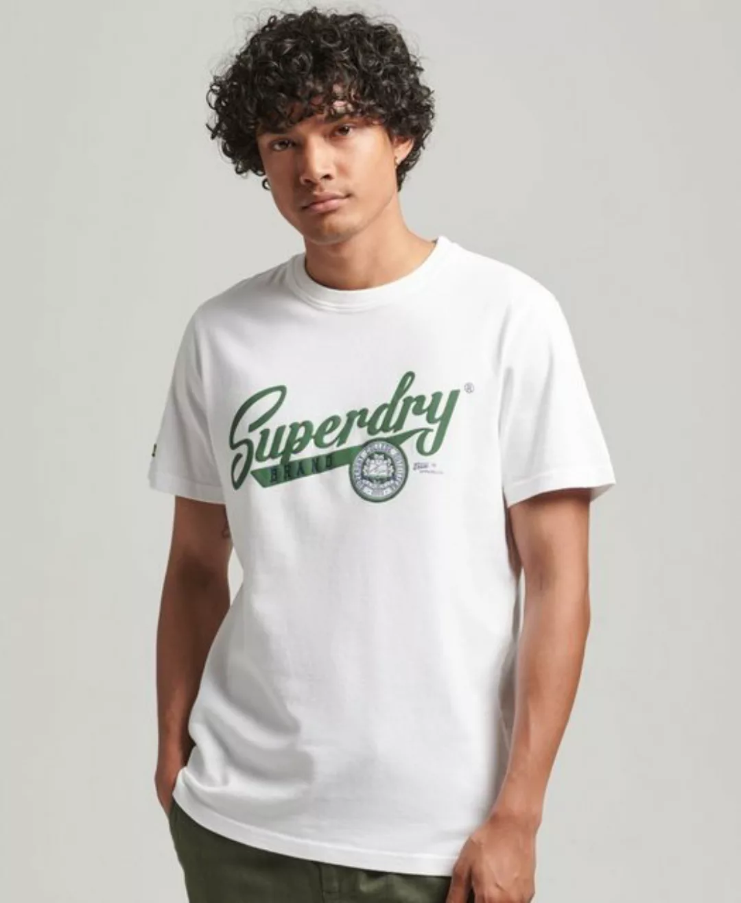 Superdry T-Shirt VINTAGE SCRIPTED COLLEGE TEE Optic günstig online kaufen