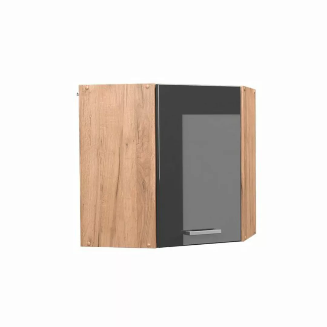 Vicco Eckhängeschrank R-Line, Anthrazit Hochglanz/Goldkraft Eiche, 57 cm (1 günstig online kaufen