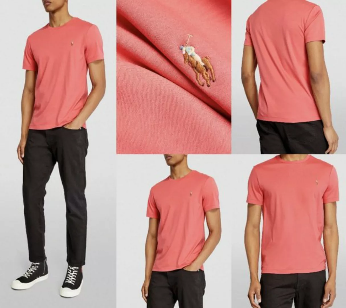 Ralph Lauren T-Shirt POLO RALPH LAUREN LUXURY Pima Cotton T-Shirt Soft Shir günstig online kaufen