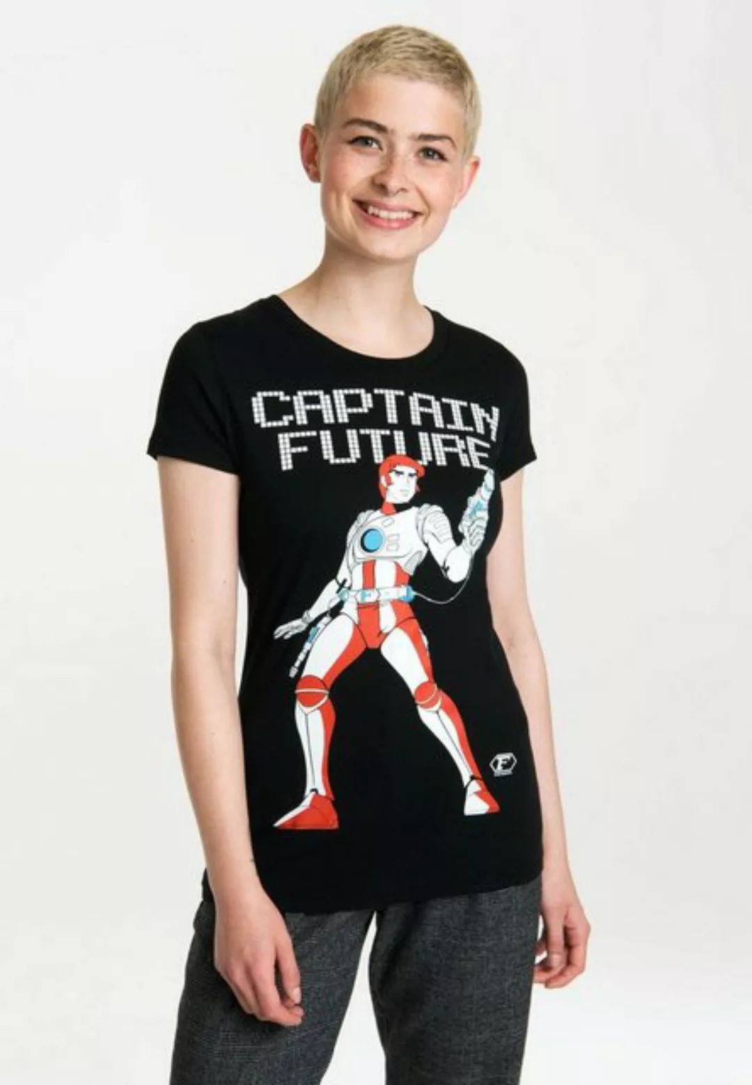 LOGOSHIRT T-Shirt Captain Future mit coolem Retro-Druck günstig online kaufen