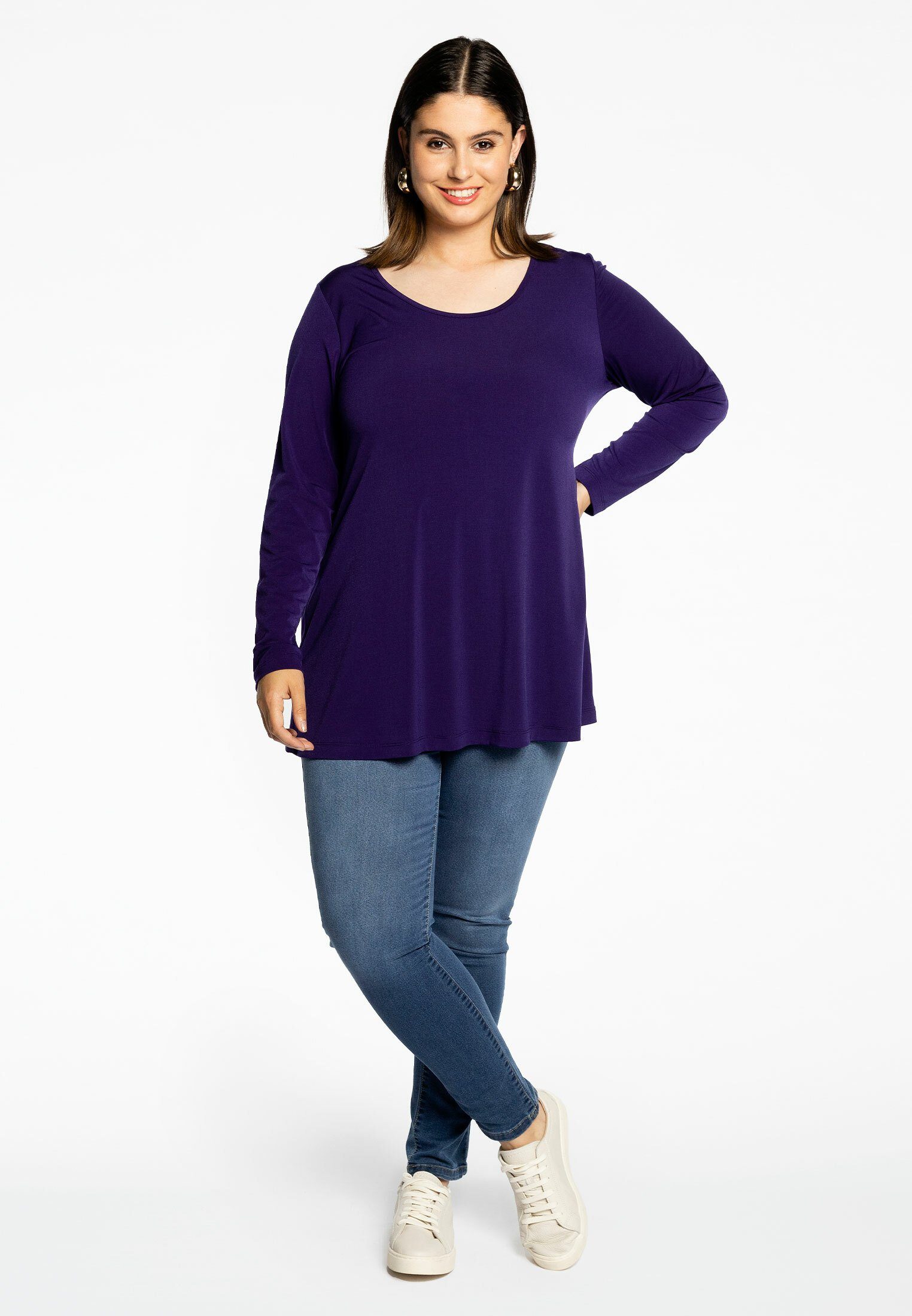 YOEK Tunika Damen Langarmshirt Große Größen günstig online kaufen
