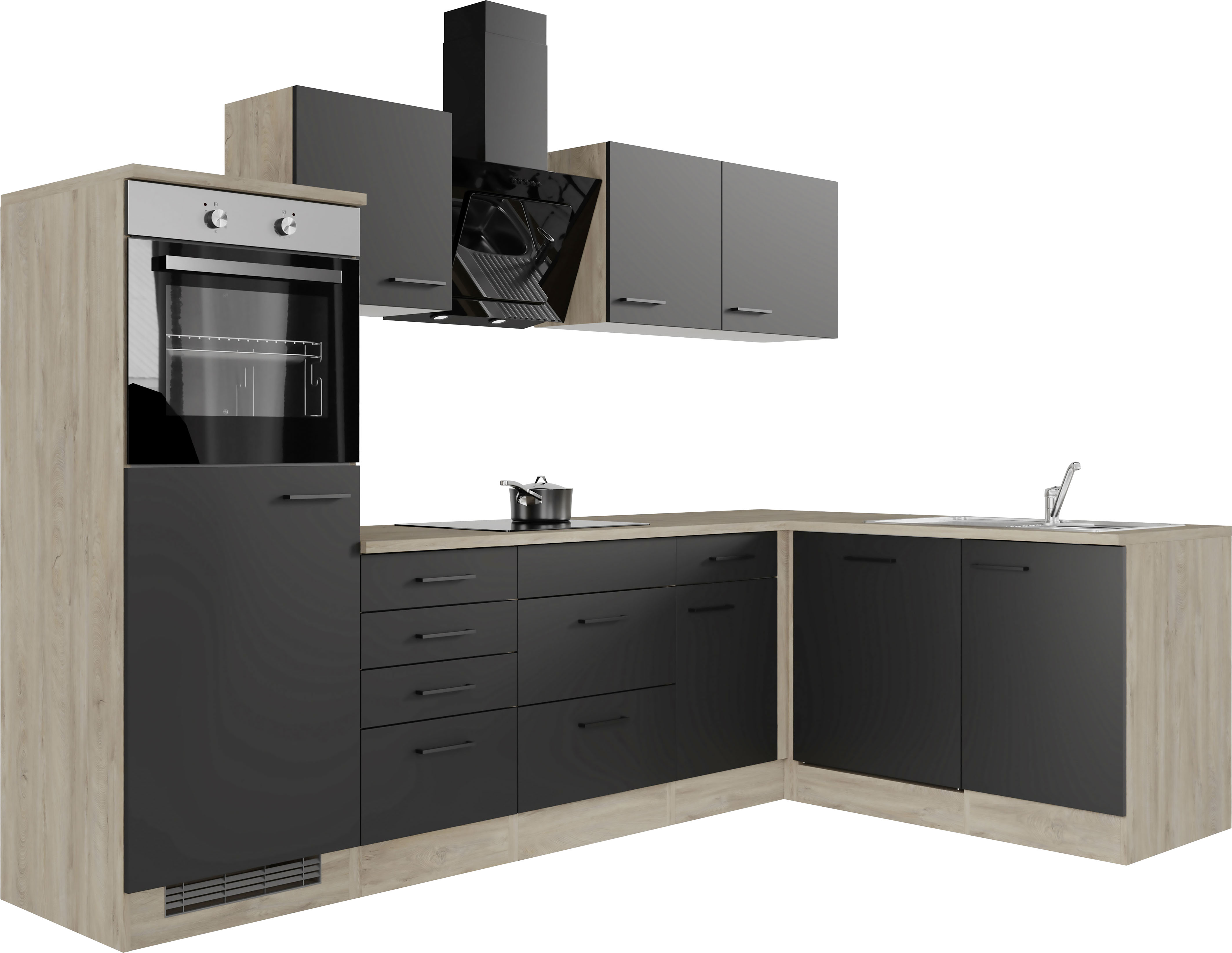 Flex-Well Küchenzeile "Capri", mit und ohne E-Geräten erhältlich, Gesamtbre günstig online kaufen