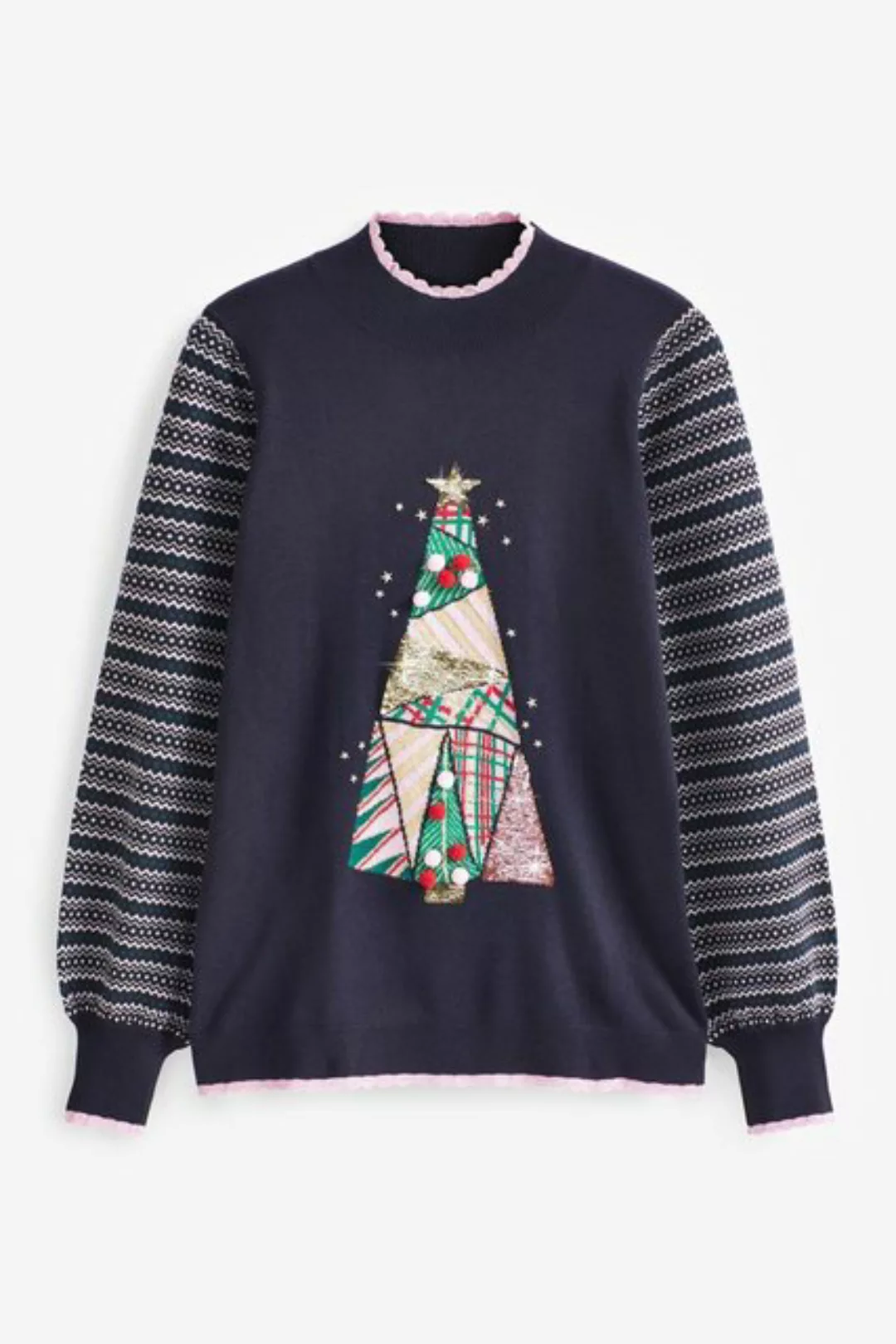 Next V-Ausschnitt-Pullover Weihnachtspullover (1-tlg) günstig online kaufen