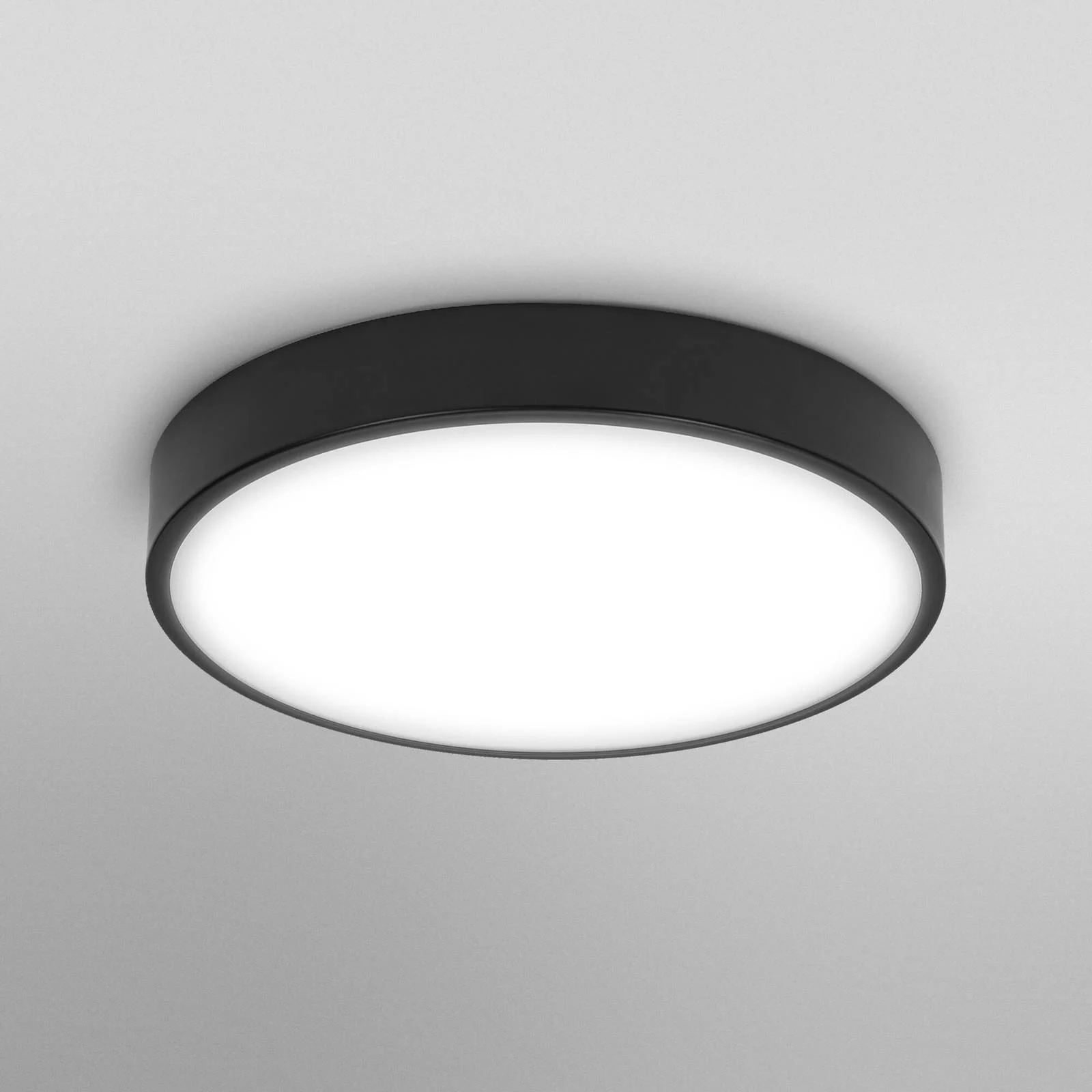 OSRAM LED-Deckenlampe ORBIS SLIM MOIA schwarz Ø 28 cm Metall günstig online kaufen