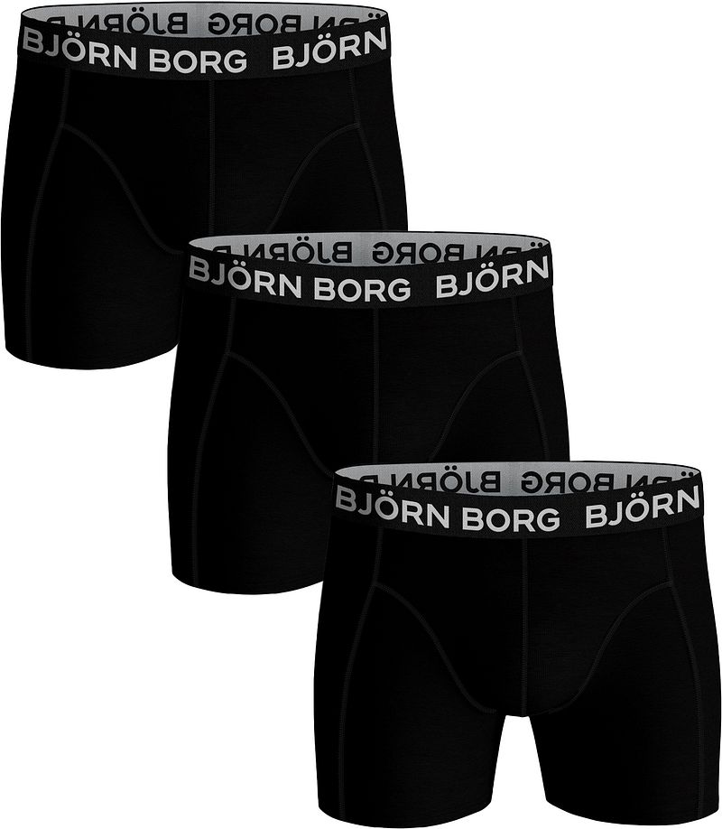 Bjorn Borg Boxers Cotton Stretch 3-Pack Schwarz - Größe XXL günstig online kaufen