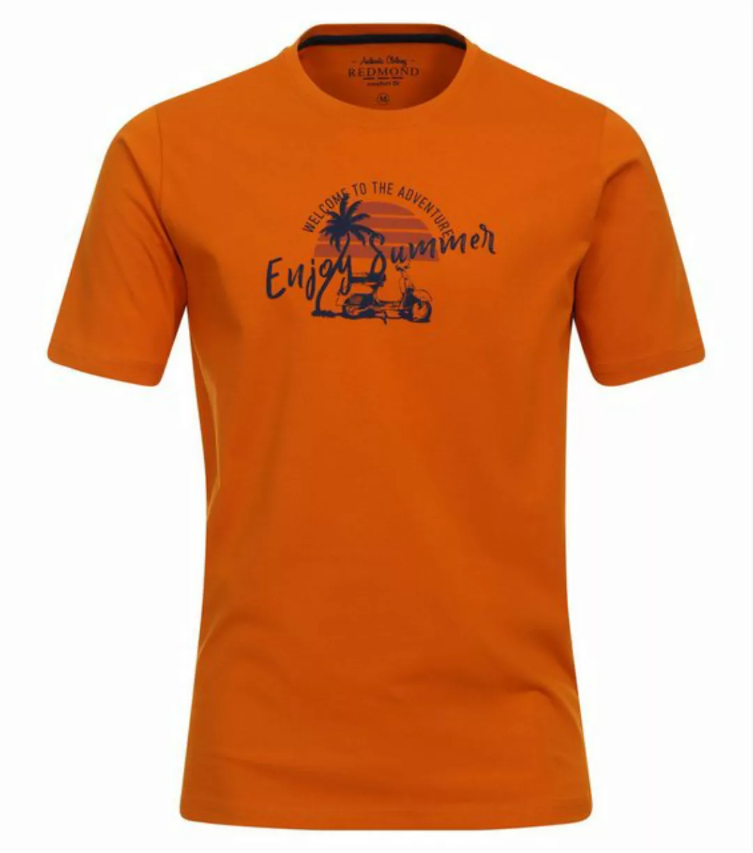 Redmond T-Shirt T-SHIRT ROUND NECK MIT PRINT 1 210 ORANGE günstig online kaufen