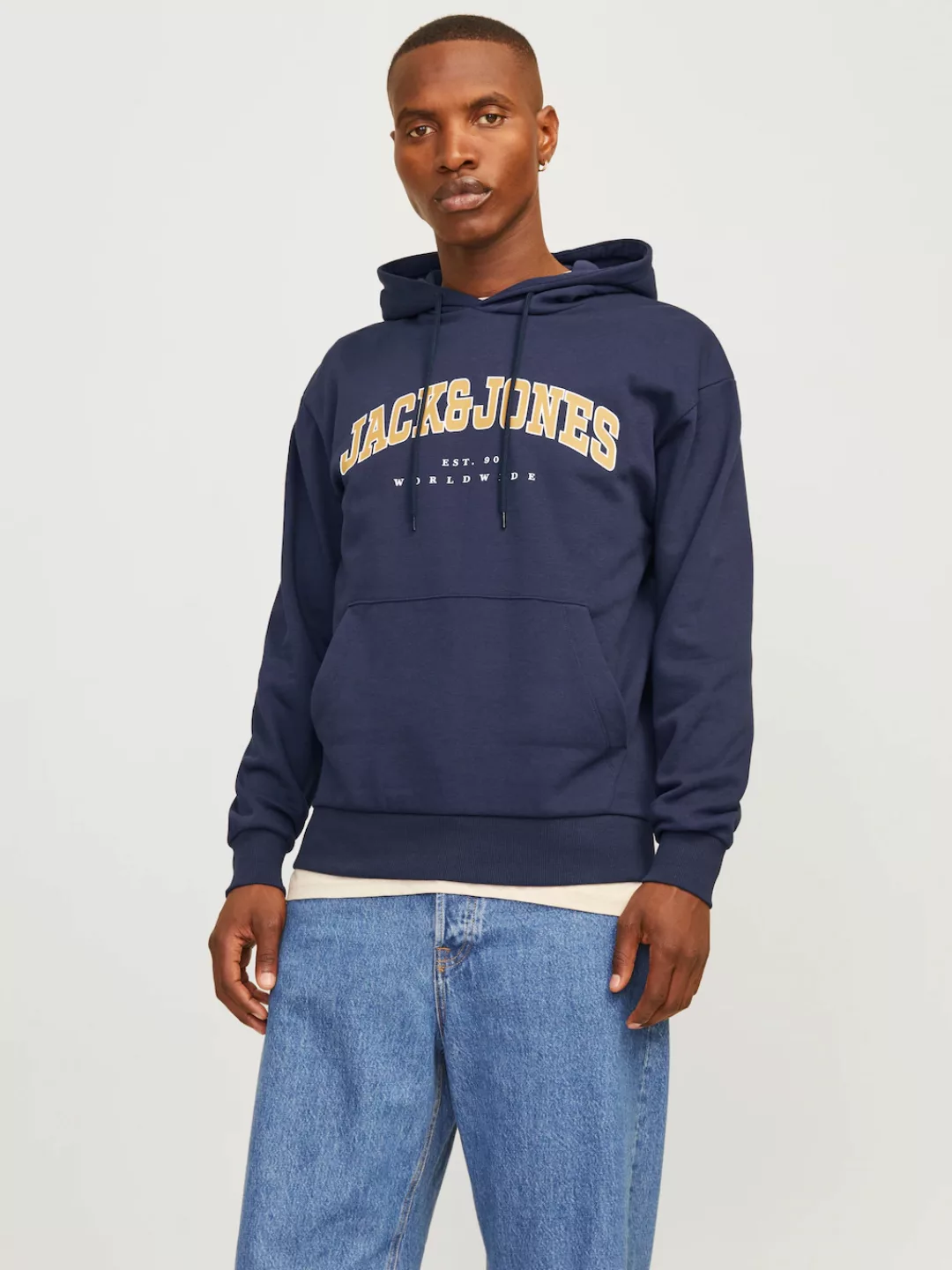 Jack & Jones Kapuzensweatshirt "JJECALEB VARSITY SWEAT HOOD NOOS" günstig online kaufen