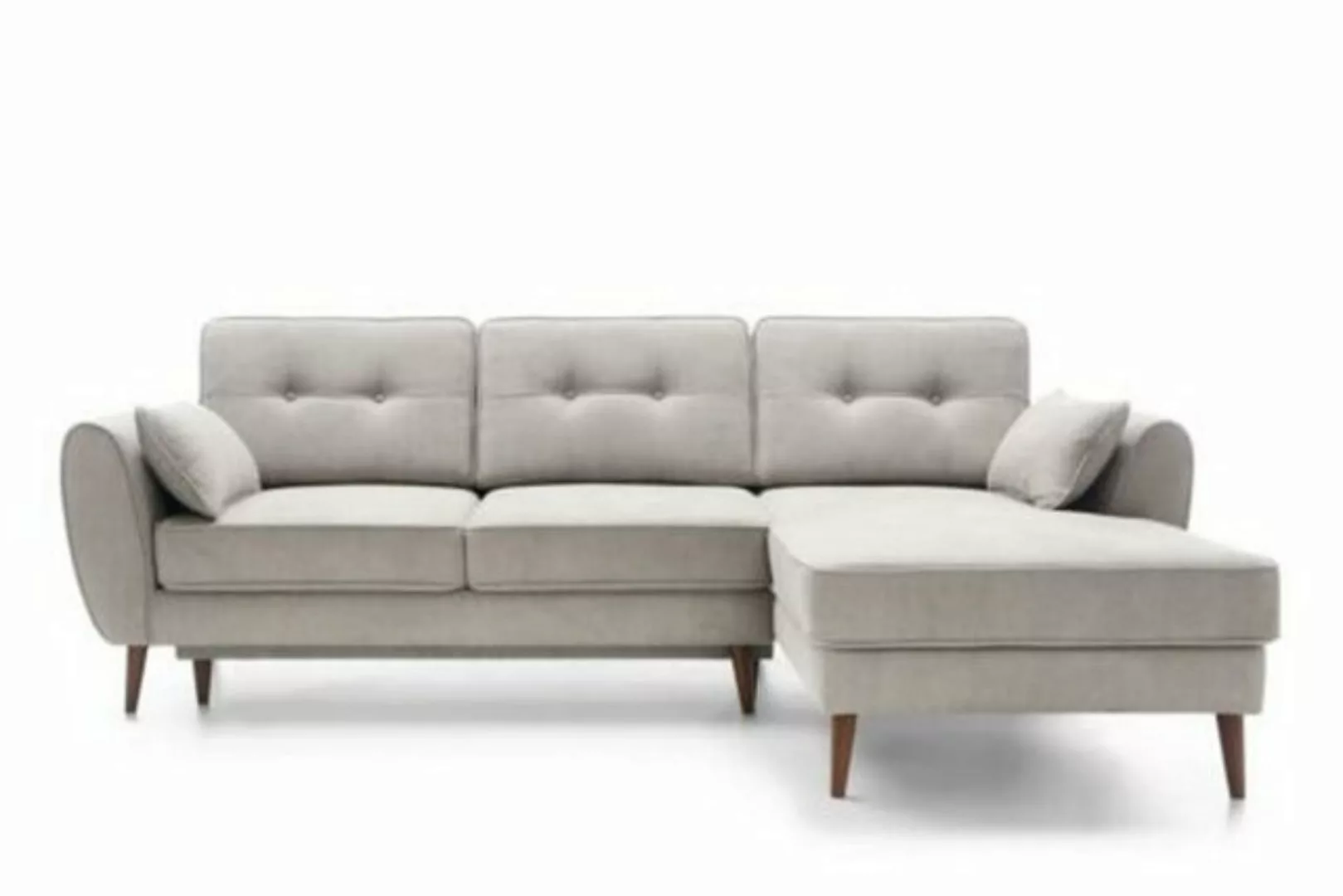 JVmoebel Ecksofa, Sofas Design Ecksofa L-Form Möbel Bett Funktionen Textil günstig online kaufen