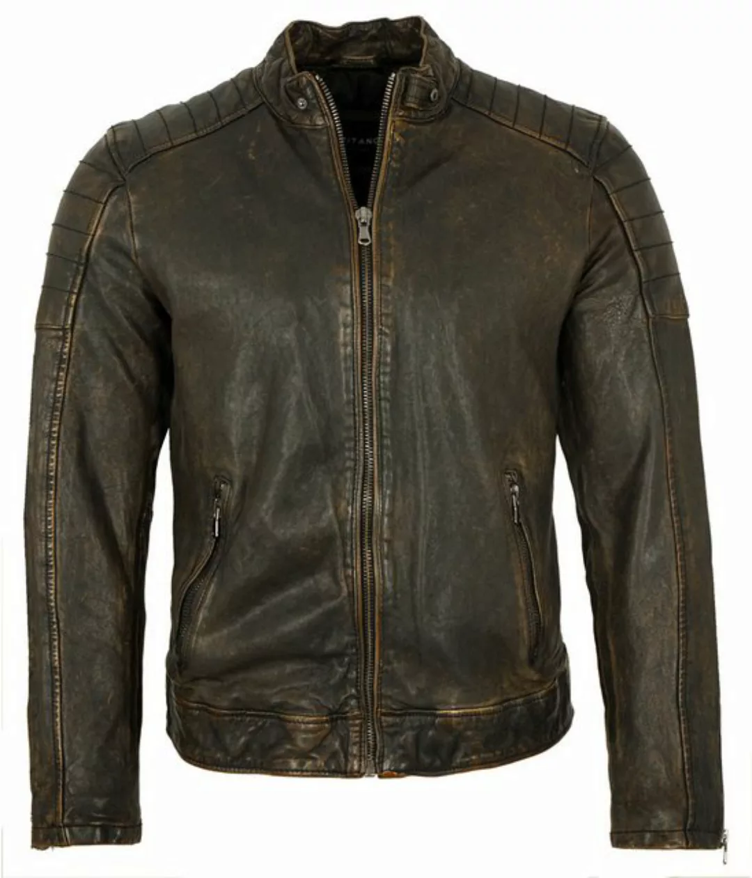 CAPITANO Lederjacke Dodge Capitano - Herren Lederjacke Bikerjacke Retro Lam günstig online kaufen