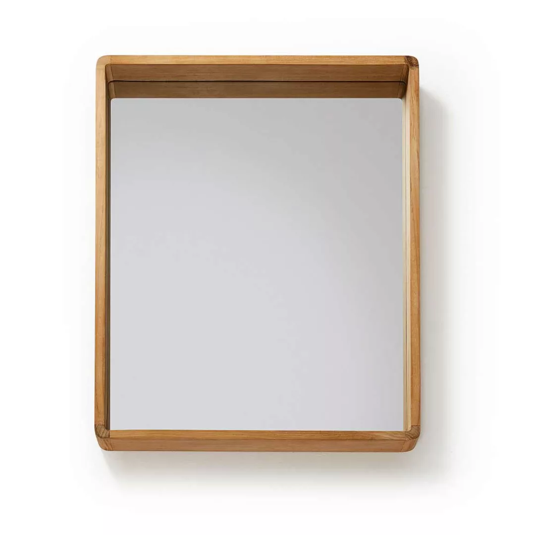 Badezimmerspiegel aus Teak Massivholz 80 cm breit günstig online kaufen