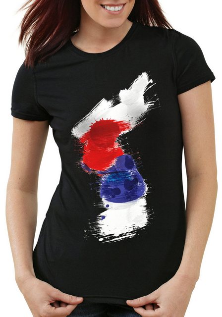 style3 T-Shirt Flagge Korea Fußball Sport Hangug WM EM Fahne günstig online kaufen