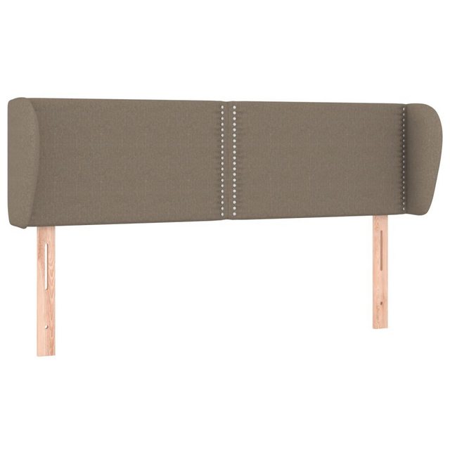 vidaXL Bett, Kopfteil mit Ohren Taupe 147x23x78/88 cm Stoff günstig online kaufen