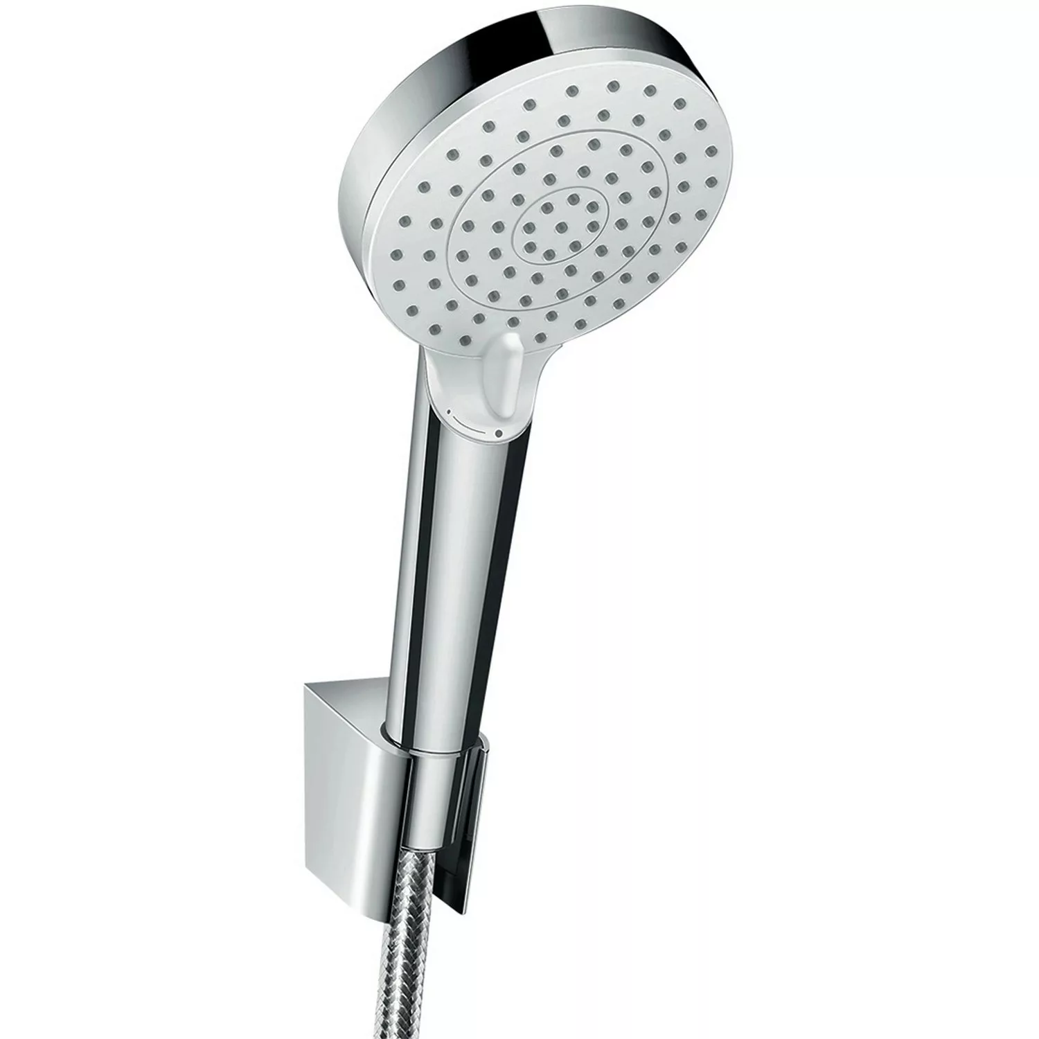 Hansgrohe Brausehalterset Crometta Vario mit Brauseschlauch 125 cm Weiß-Chr günstig online kaufen