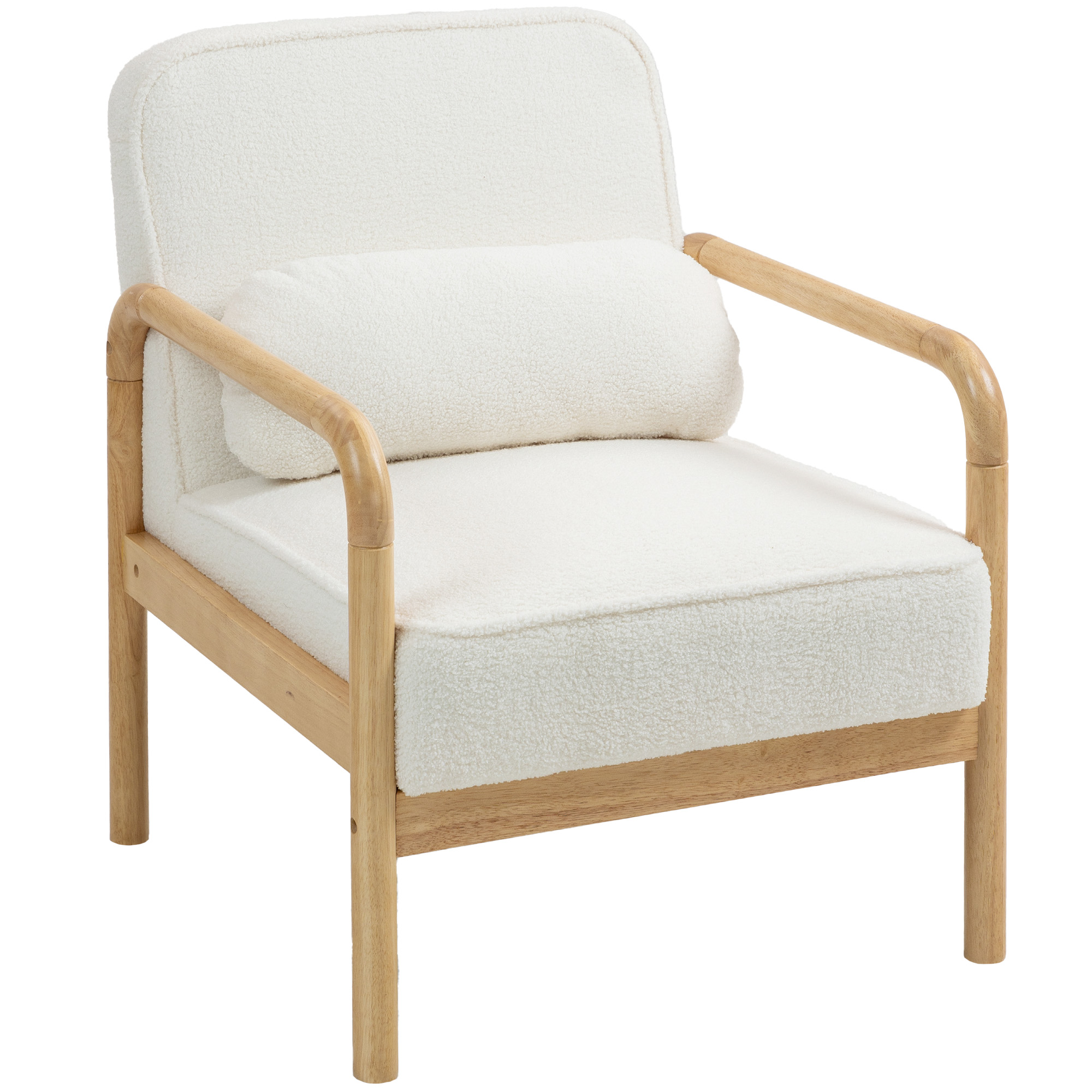 HOMCOM Sessel Wohnzimmer Loungesessel mit Armlehnen, Holzbeine, Großen und günstig online kaufen