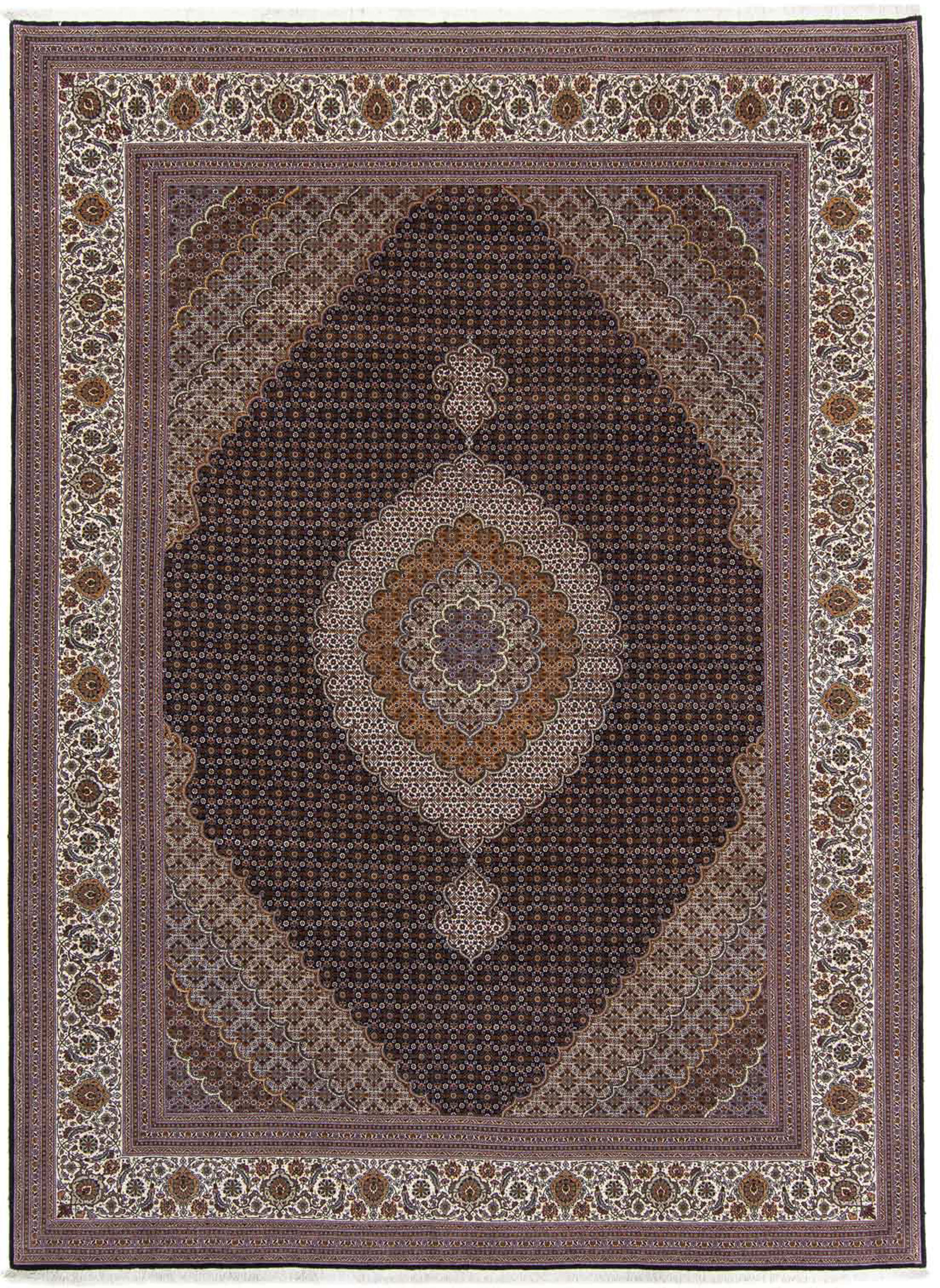 morgenland Orientteppich »Perser - Täbriz - 340 x 255 cm - dunkelbraun«, re günstig online kaufen