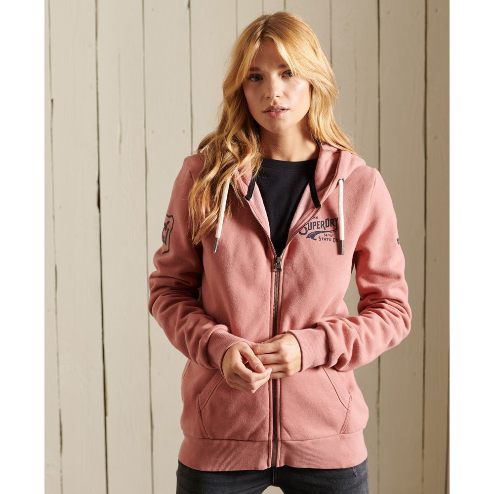 Superdry Scipt Style Workwear Kapuzenpullover S Native Rose günstig online kaufen