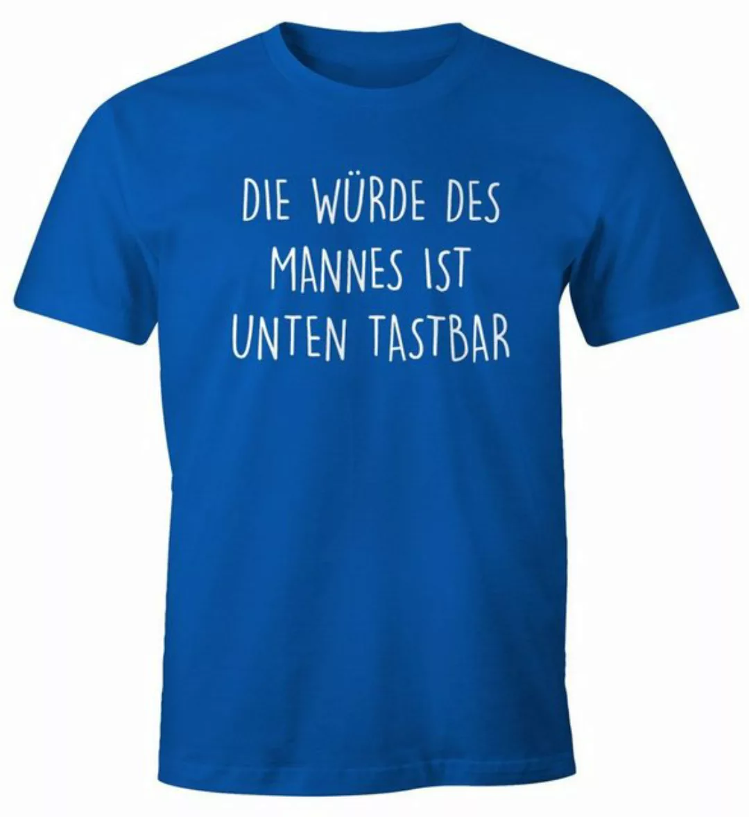 MoonWorks Print-Shirt Lustiges Herren T-Shirt mit Spruch Die Würde des Mann günstig online kaufen